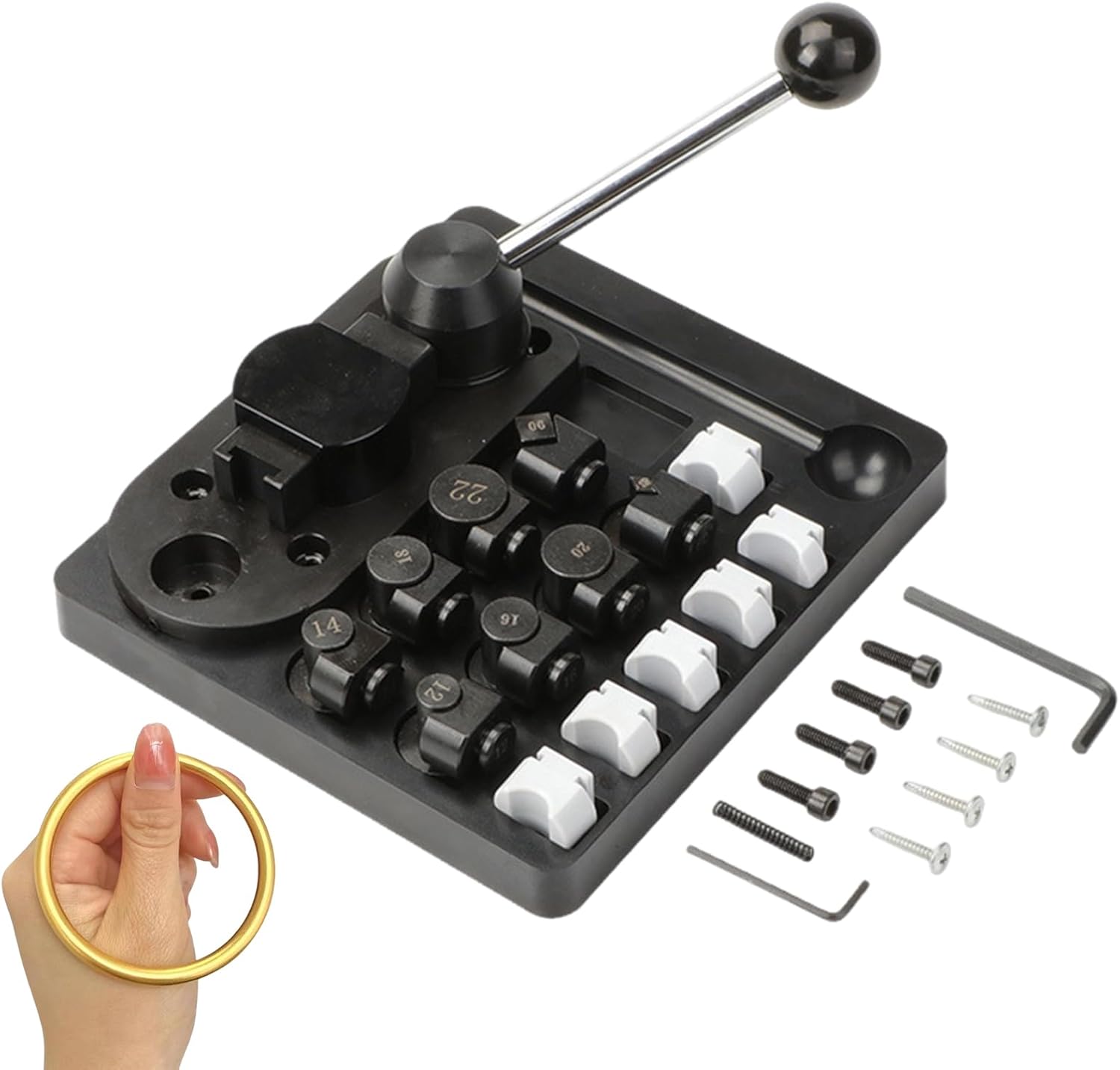 リングベンダーツール,リング用スプーンベンダー - 調節可能な金属ストレッチャーリサイザー アクセサリー シルバースミス ループ ビ