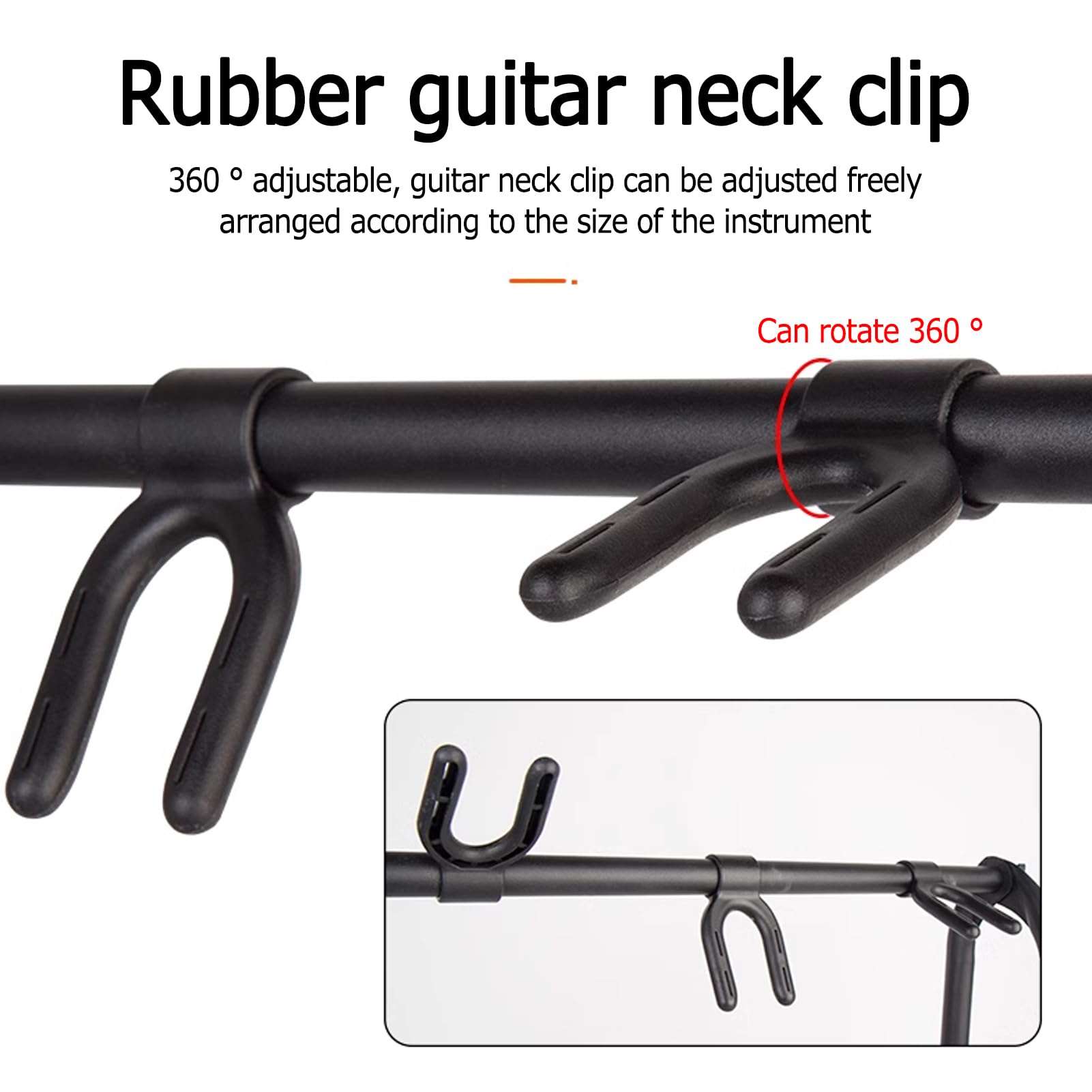 Supporto per chitarra, espositore pieghevole per chitarra acustica, elettrica e basso, design salvaspazio, facile da usare, accessorio ideale per chitarra