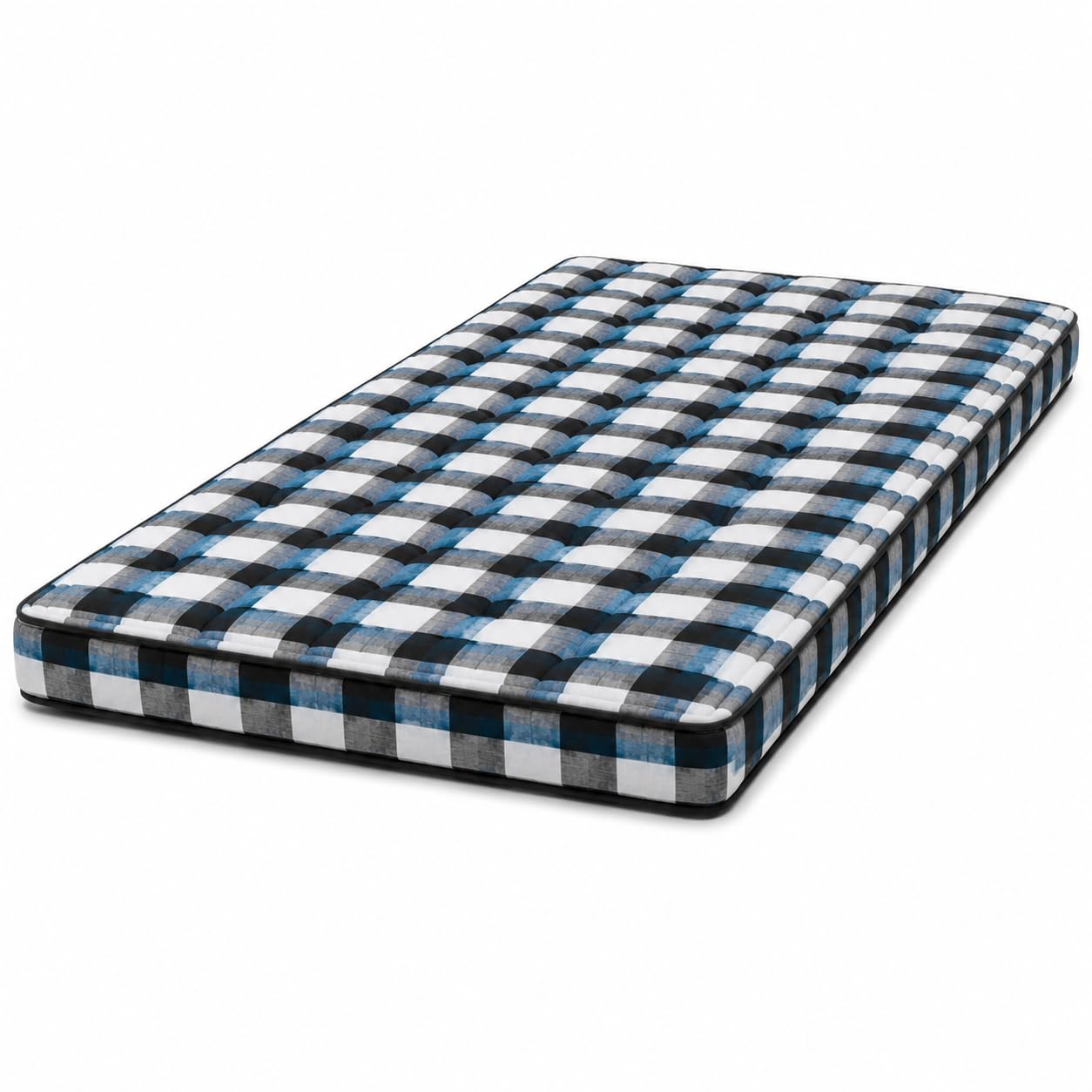 Box Bordered Cotton Mattress 3 x 6 Feet | 4 Inch Thick Cotton Filled Gadda | Foldable Floor Mattress for Sleeping, Guest Bed, Hostel, Home & Travel-image-8