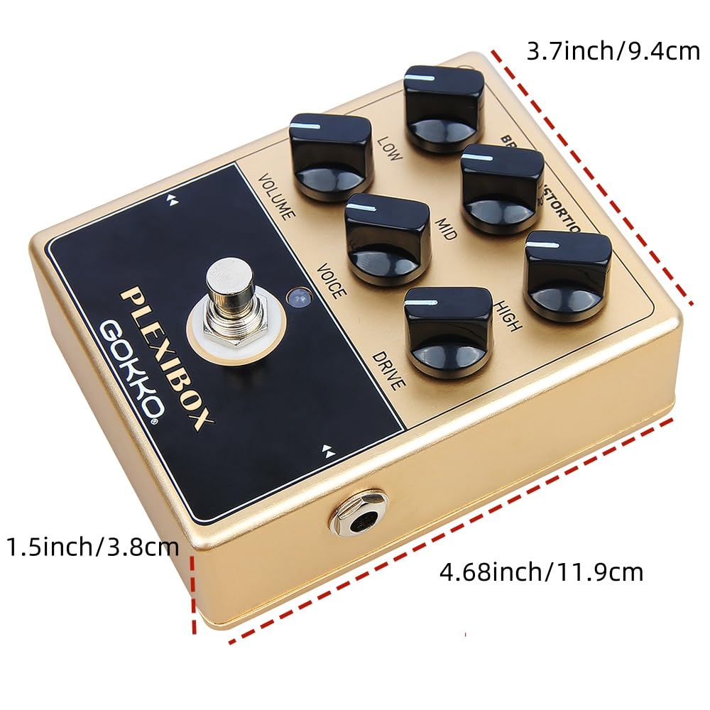 Amazon.com: GOKKO AMPLI PEDAL PLEXIBOX GK-36 - All - Analog