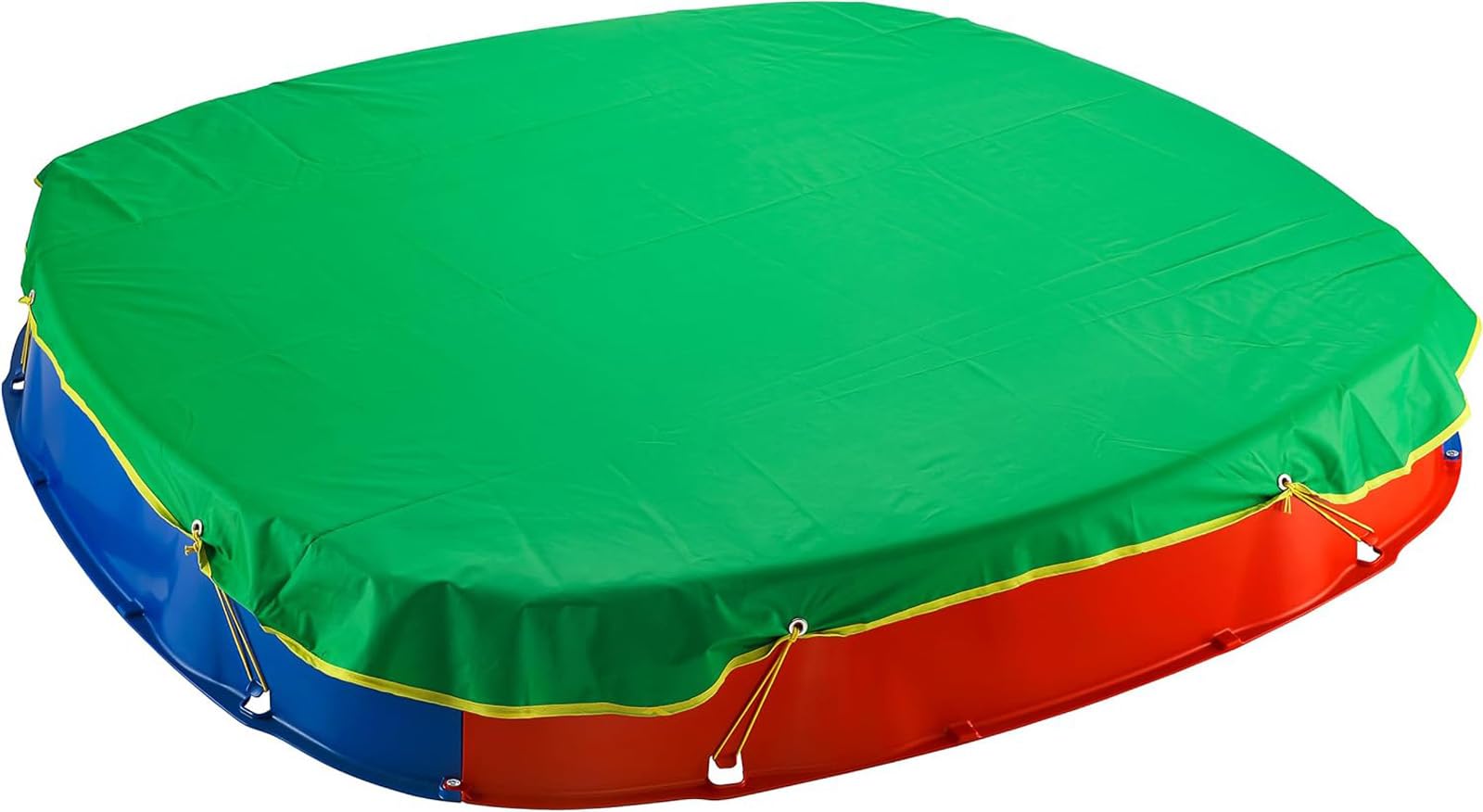 Sandkastenabdeckung 150x150 cm Premium Grün Wetterschutz Abdeckplane Robust | BURI Sandkastenabdeckung wetterfest und robust als Regen- und Staubschutz für Buddelkasten mit langlebiger Verarbeitung