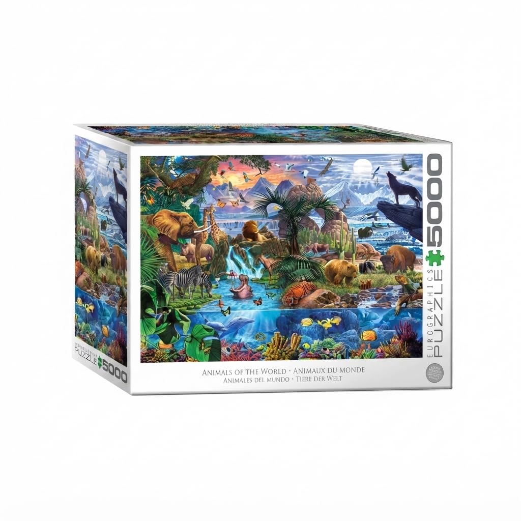 Amazon.com: EuroGraphics Animals of the World 5000-Piece Jigsaw