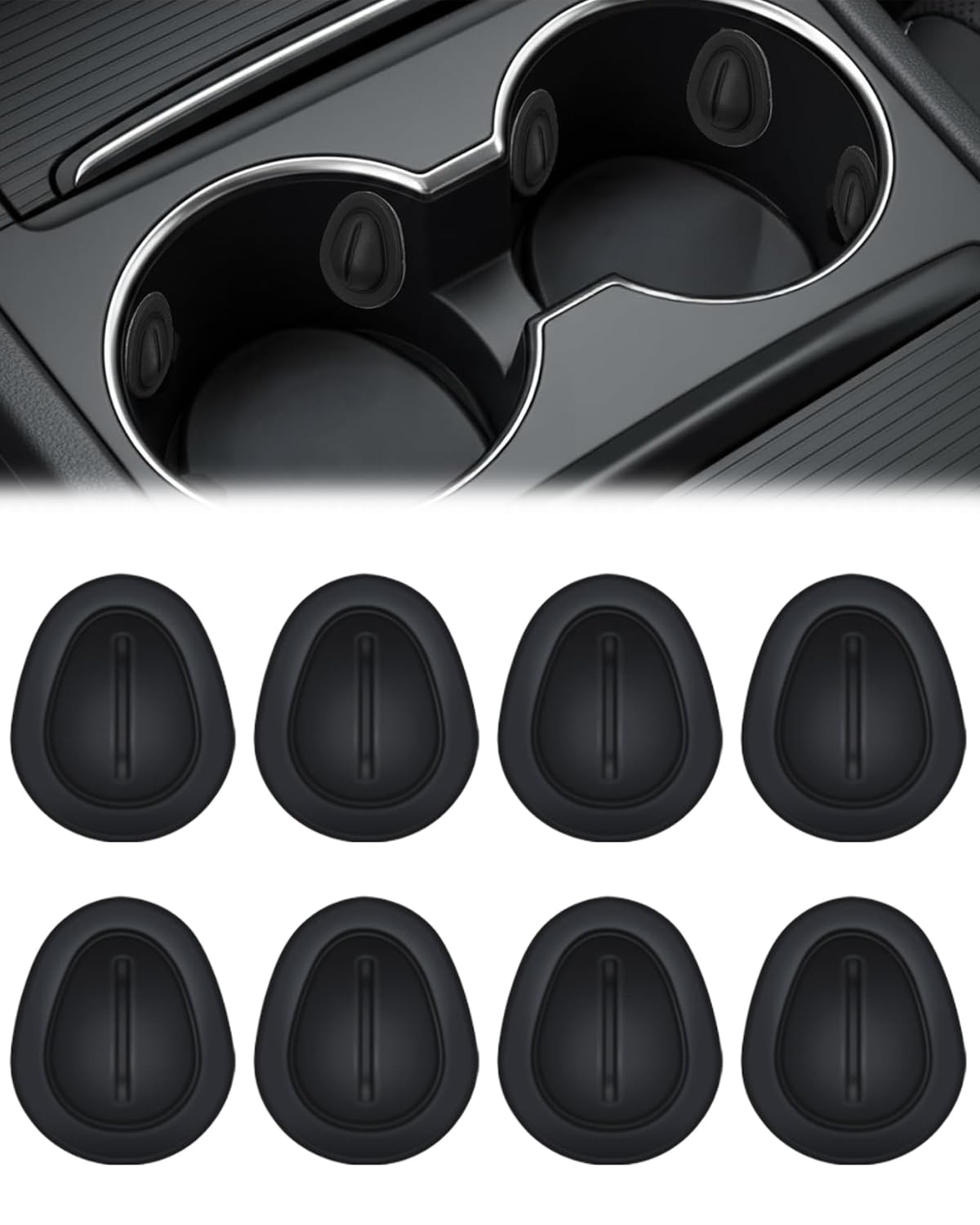 8 Pezzi Limitatore Di Posizione Del Portabicchieri Per Auto Stabilizzatore Per Interni Auto Autoadesivo Sottobicchieri Per Portabicchieri In Silicone Per Veicoli Camion RV