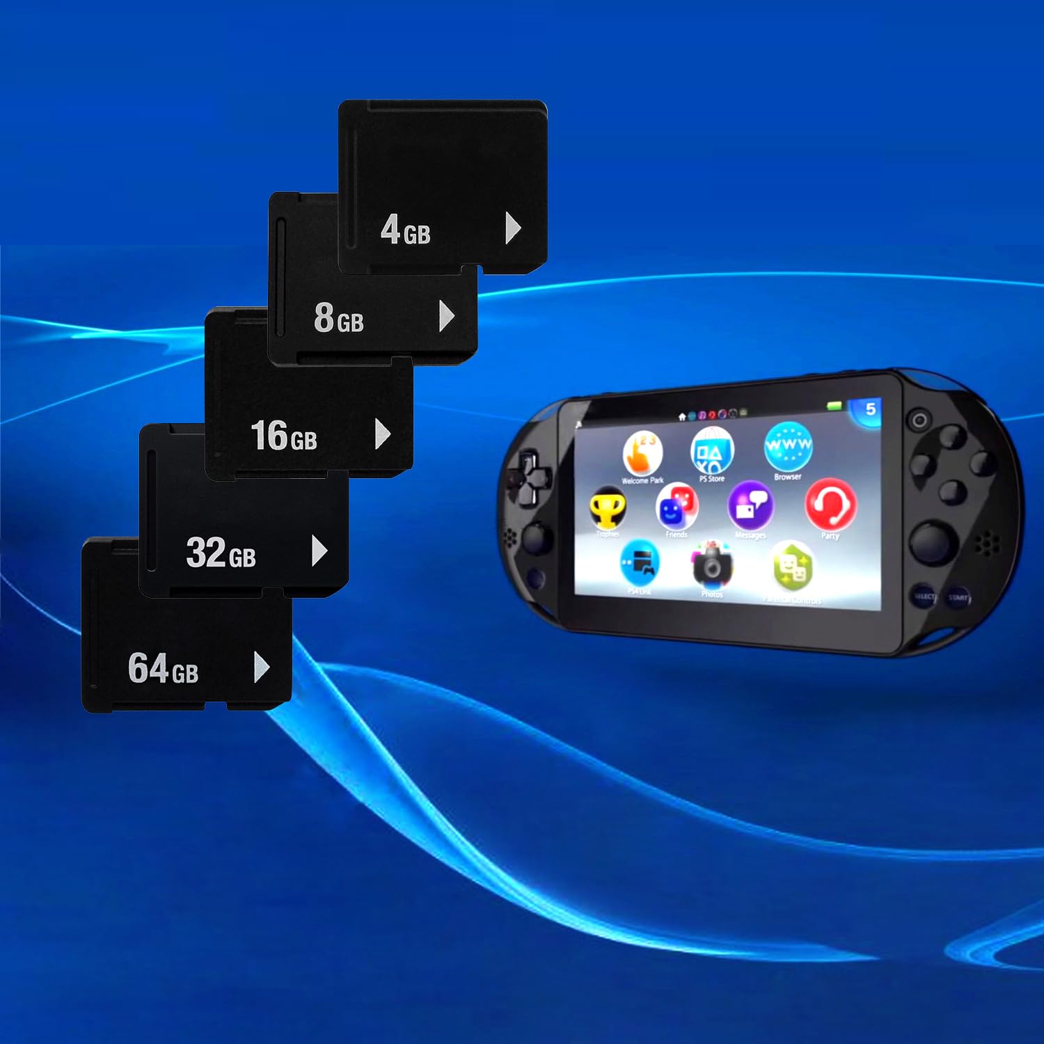 OSTENT Scheda di Memoria da 16 GB per Console Sony PS Vita PSV 1000/2000 PCH-1000/PCH-2000 PCH-Z081