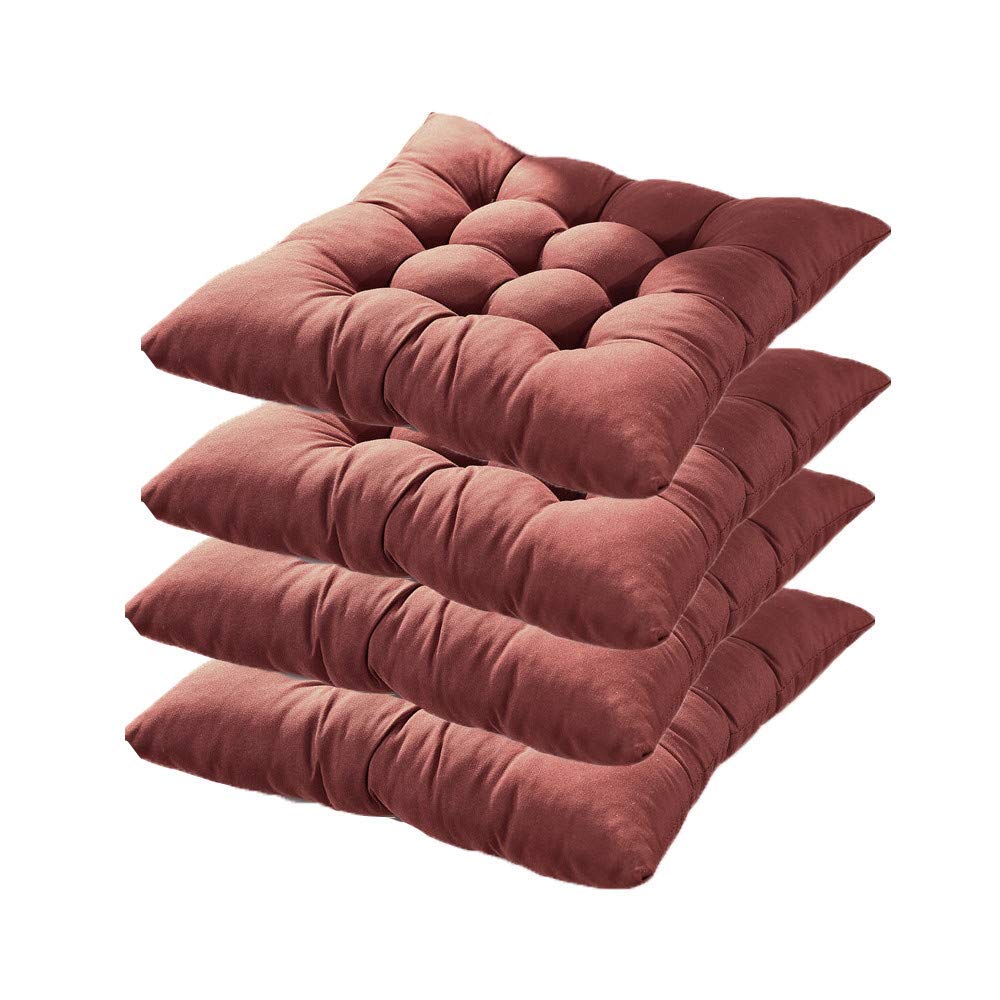 Coussin de chaise design élégant lot de 6 galettes durables 40 x 40,6 cm confort haut de gamme