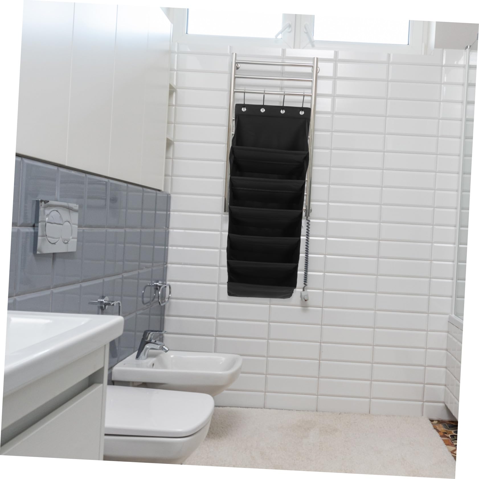 VALICLUD Schuhorganisator Multifunktionaler Hängender aus Supatex Stoff Wandmontage mit Mehreren Taschen Platzsparend für Büro und Küche für Tür und Wand