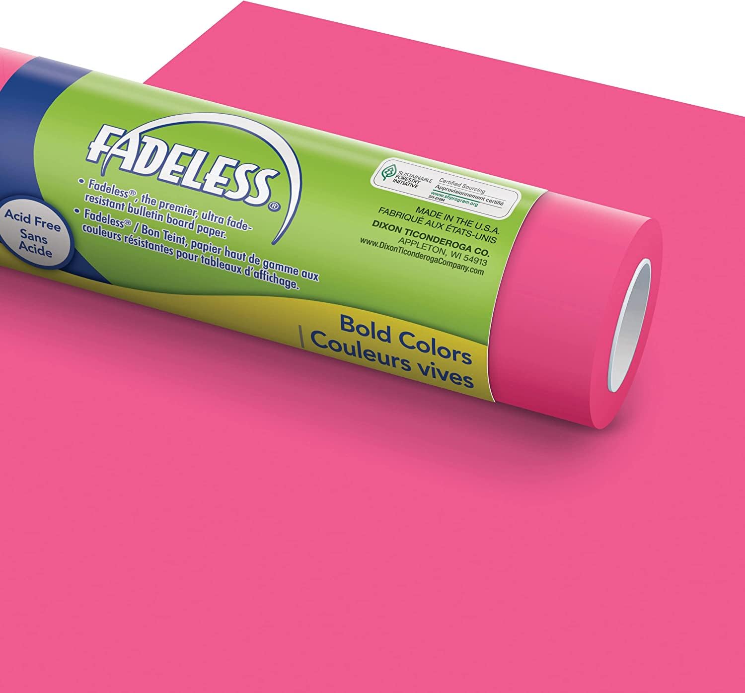 Creativity International -Daler Rowney Fadeless Extra Wide Display Roll - Magenta, 1218Mm X 15M 85 Gsm (Individually Boxed)