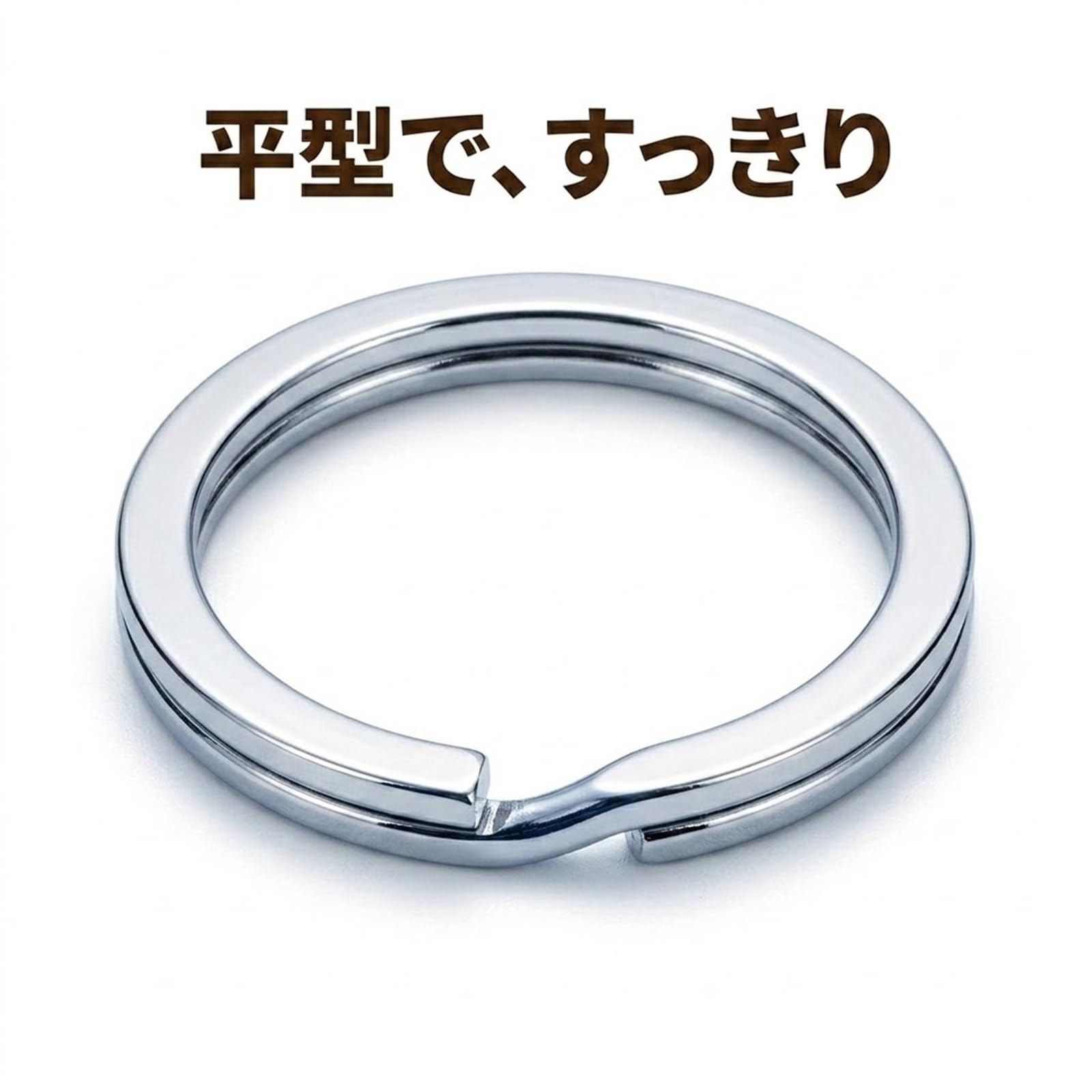 Amazon.co.jp: クラフトパーツ屋 キーリング 二重リング 20mm シルバー