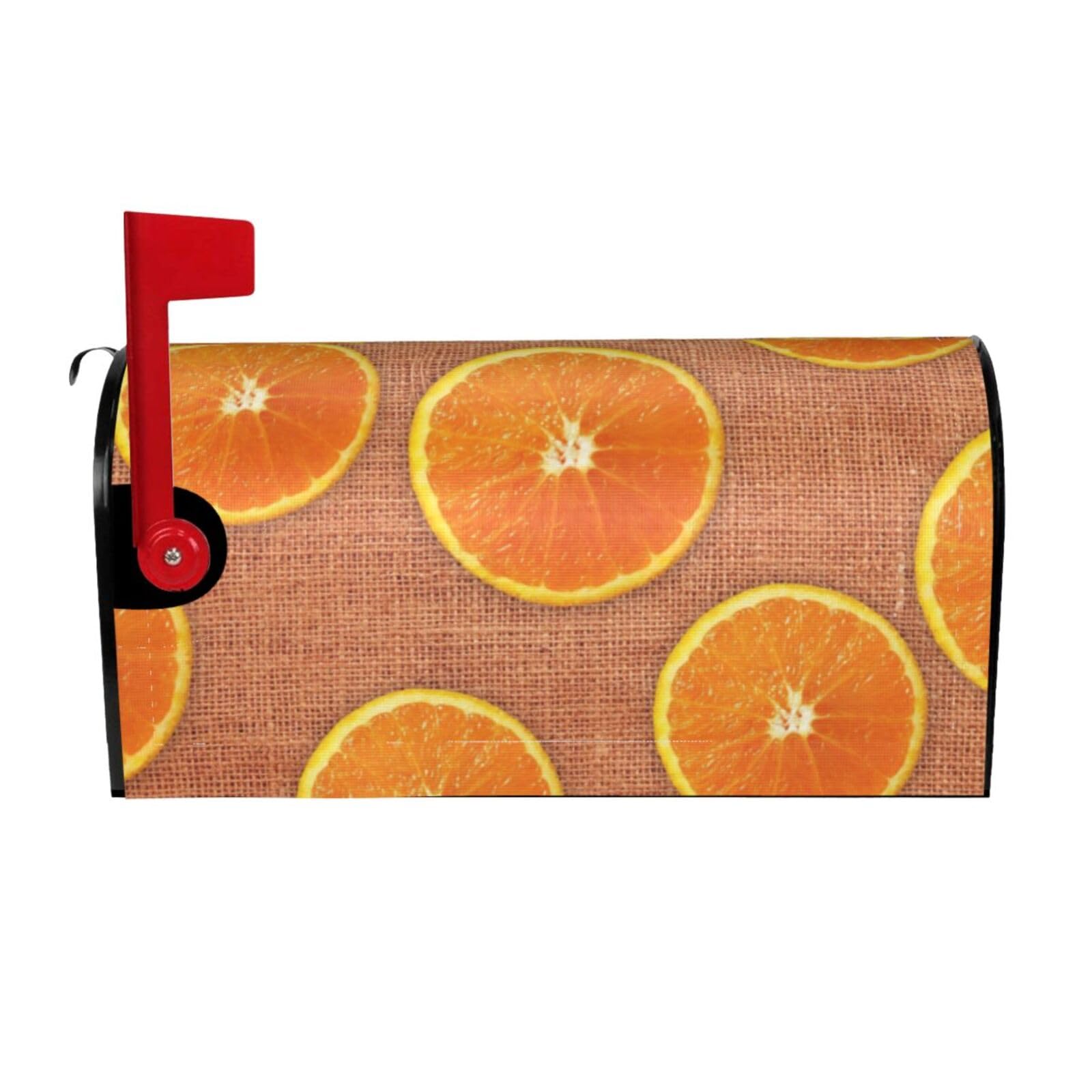 Lemons And Oranges Print Mailbox Cover Wraps Post Letter Box Cover Decor For Outside Garden Yard Farmhouse Home