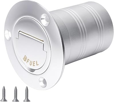 Gas/Fuel Deck Fill/Filler 1-1/2" Marine Mirror Polished Stainless Steel Hardware