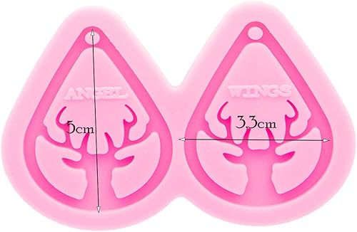 Miniatura 10 de Moldes de silicona con forma de abanico superbrillante, para lágrimas, molde de resina para aretes de resina epoxi para manualidades, fabricación de