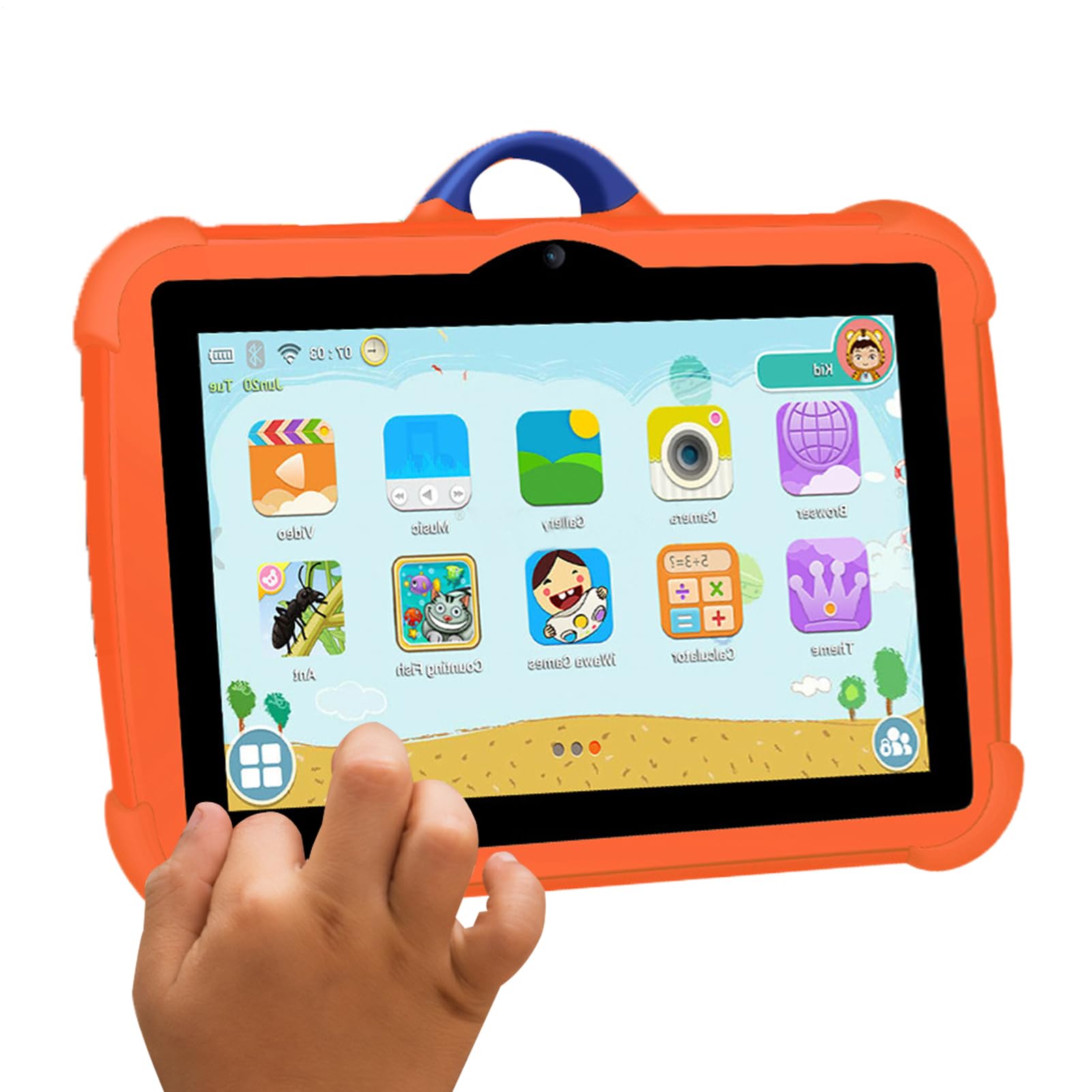 Tablet Con Batteria Da 4000 MAh – Dispositivo Per Bambini Da 4 GB 64 GB | Schermo Ad Alta Risoluzione, Touch Pad Leggero | Gadget Multiuso Per L'intrattenimento Didattico Per Lo Streaming Di Film, La
