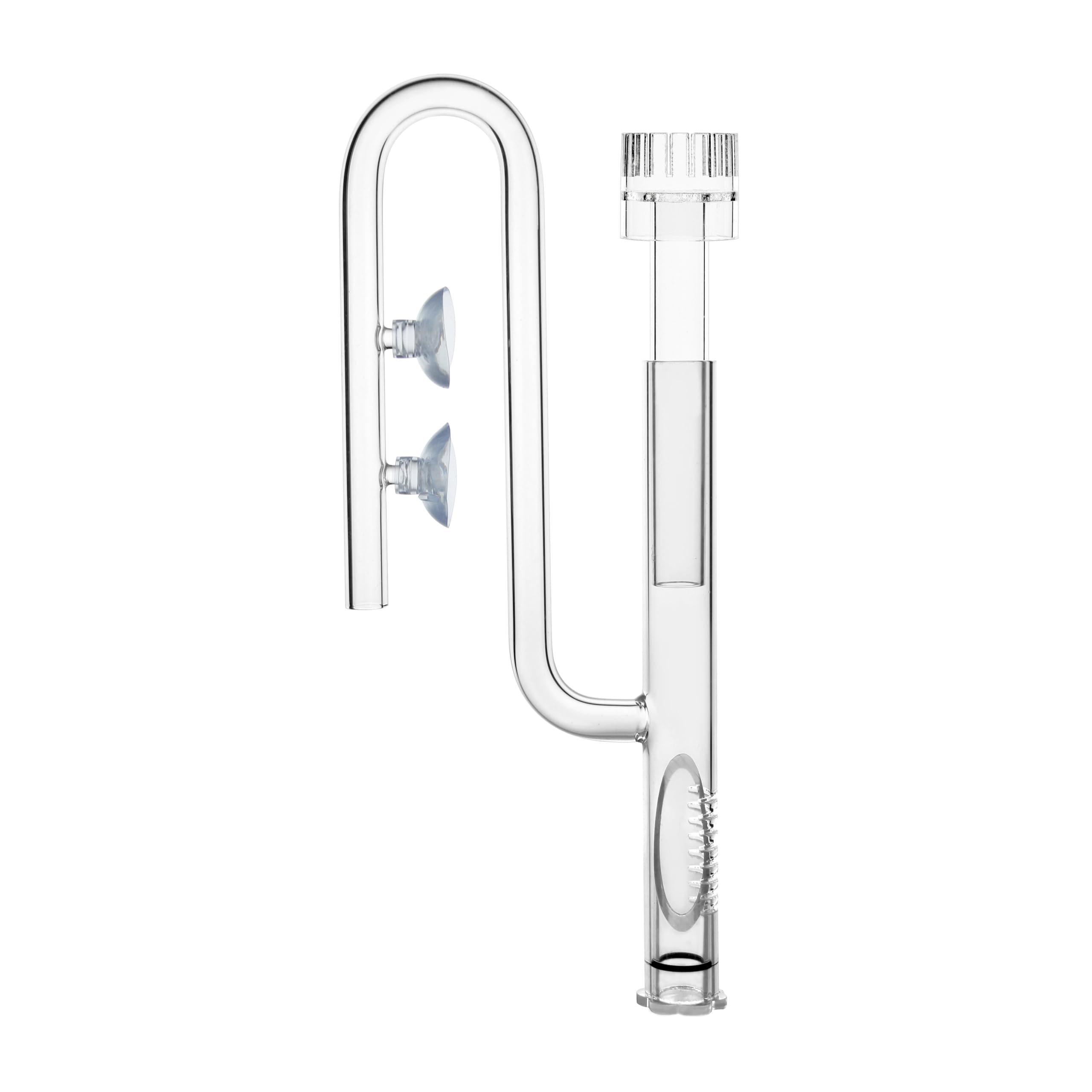 Glass Lily Pipe Inflow with Surface Skimmer for Aquarium Planted Tank (13mm for 12/16mm (1/2'' i.d.) tubing)