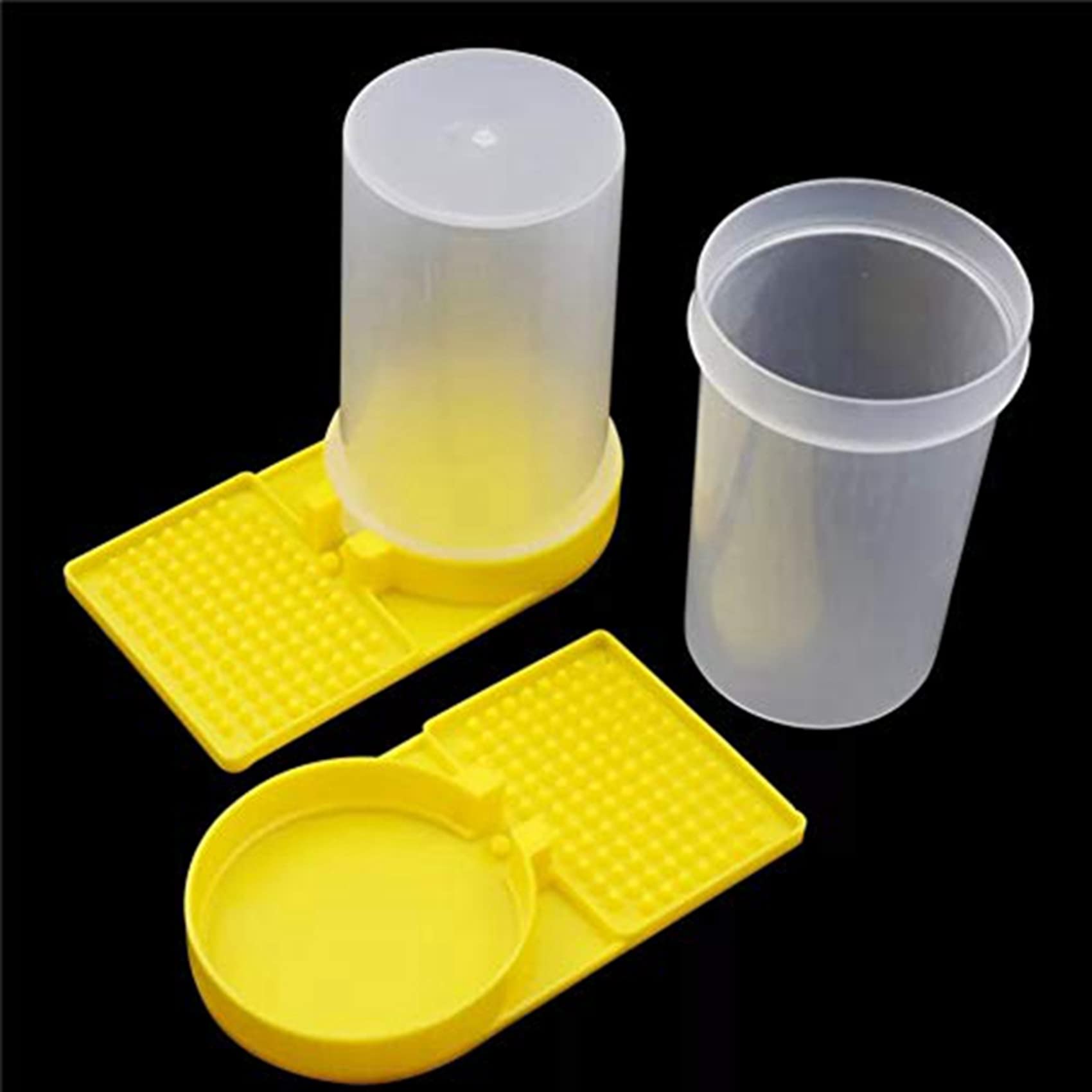 4 Paquetes Colmena Dispensador de Agua para Apicultura Alimentador de Entrada de Colmena de Abejas Bebiendo Equipos