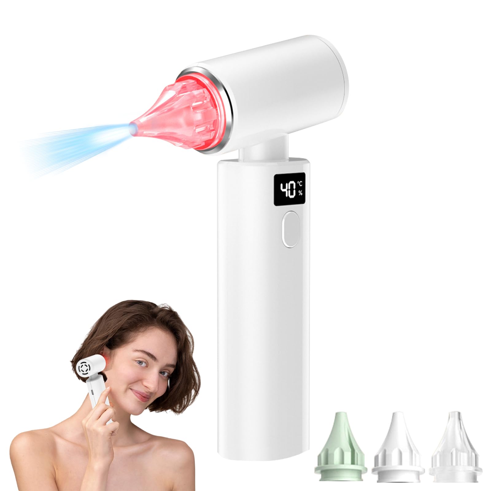 Secador de oídos con luz roja para nadadores, con 3 tapones, apto para niños y adultos.