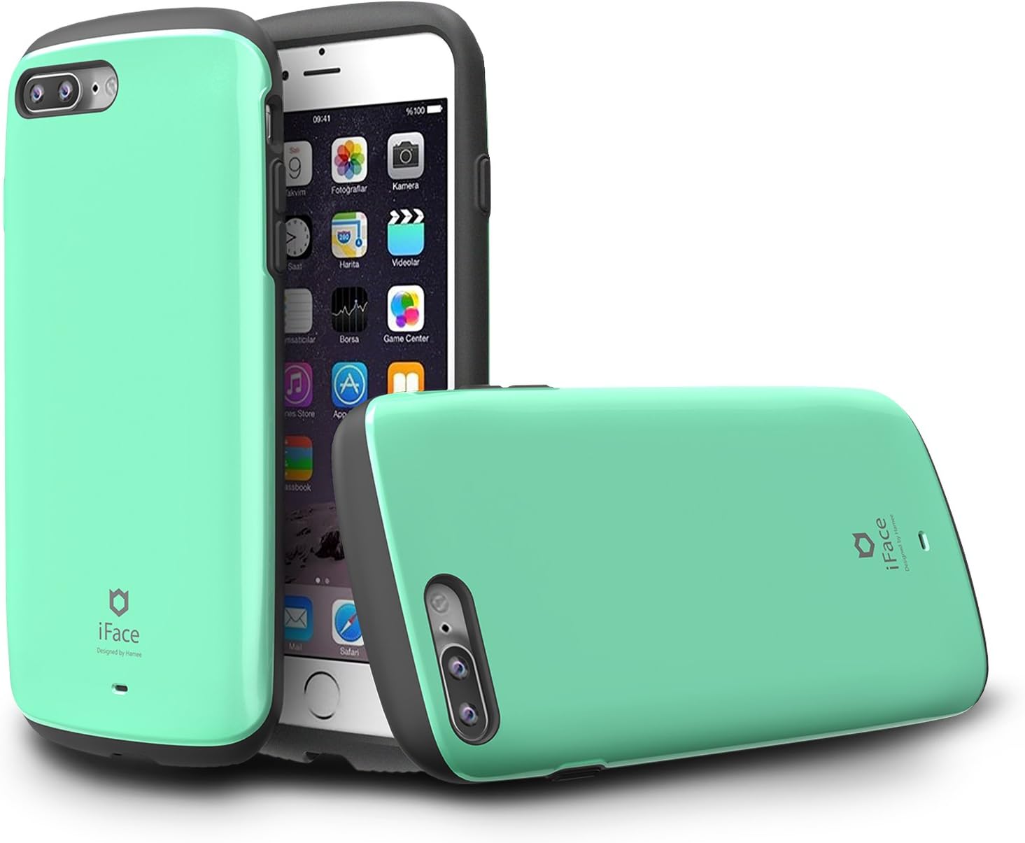 iFace Sensation Series iPhone 7 Plus/8 Plus Case – Cute Dual Layer [TPU and Polycarbonate] Hybrid Shockproof Protective Cover [Drop Tested] – Mint