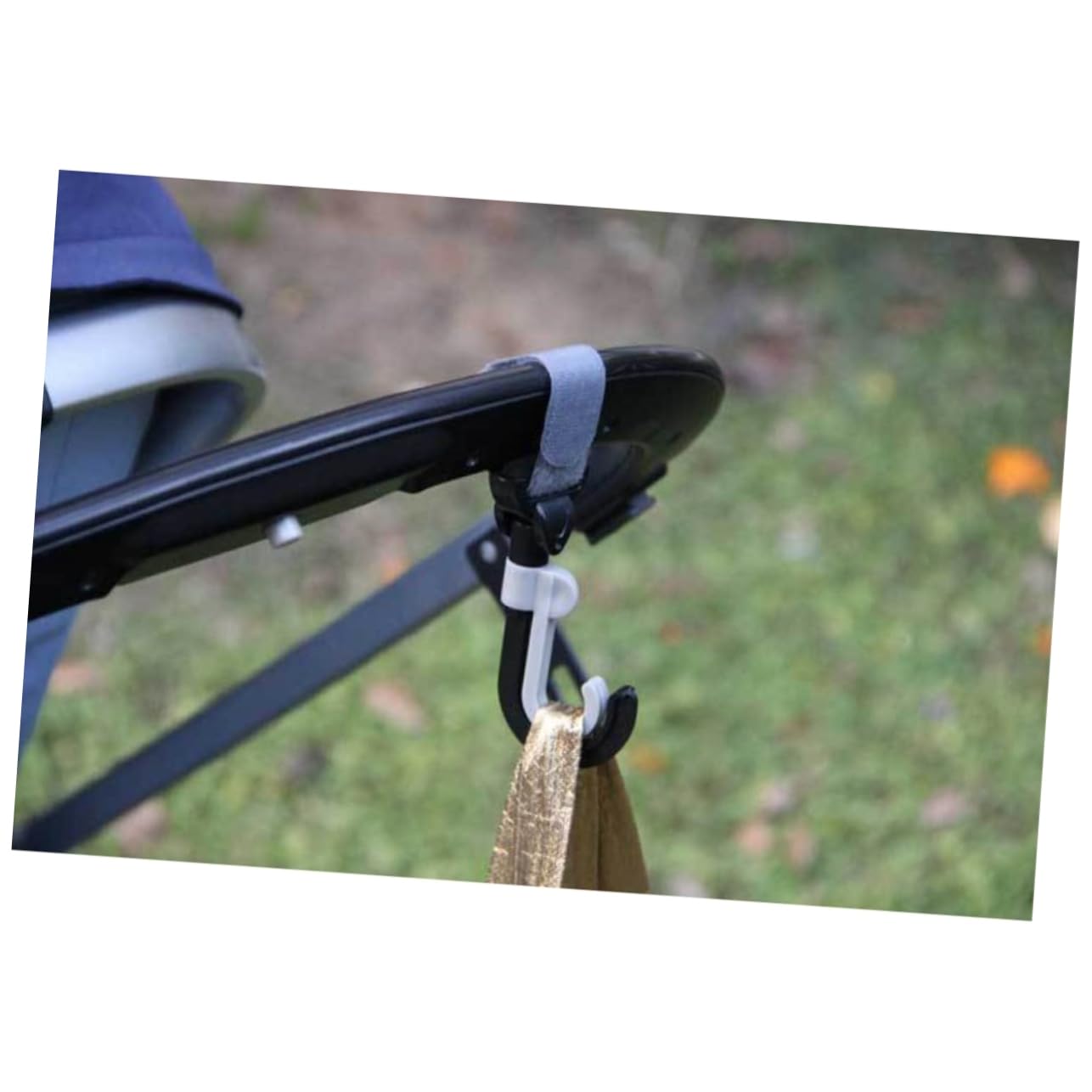 SWOOMEY Durable Stroller Hooks 2 Pack Stroller Clips Loop Fastener Easy Install for Grocery Cart