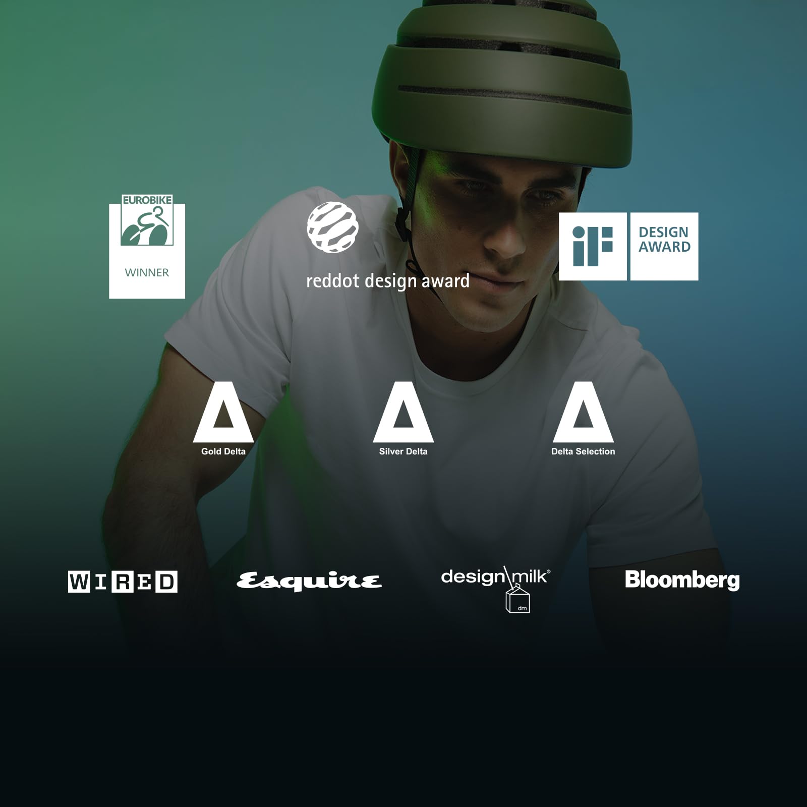 CLOSCA Casco pieghevole per bicicletta e monopattino elettrico omologato unisex adulto
