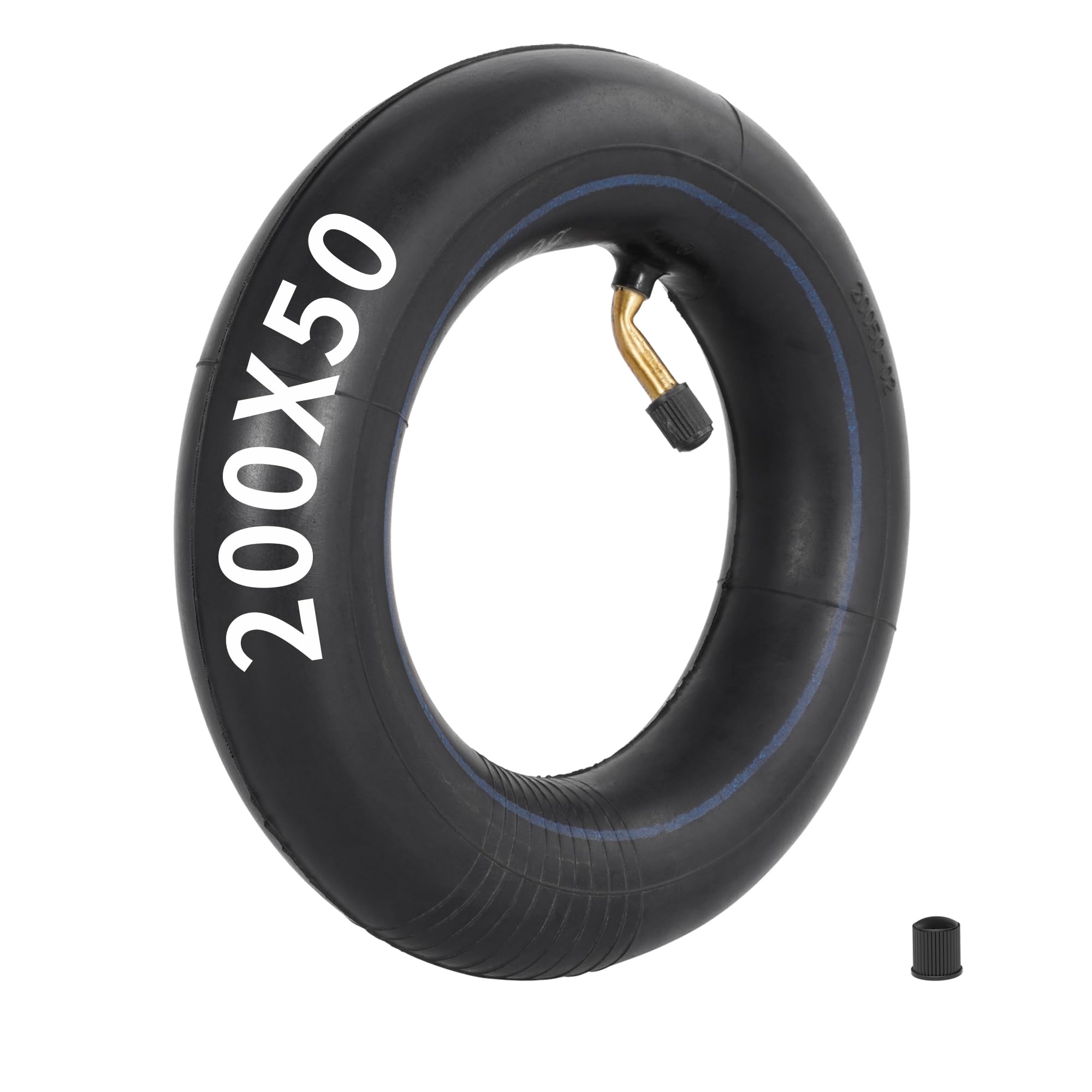 200x50 Inner Tube 8x2 Electric Scooter Tire Tube with TR87 Bent Valve Stem Replacement for E100,E150,E200,Butyl Rubber Inner Tube for Power Core E100,