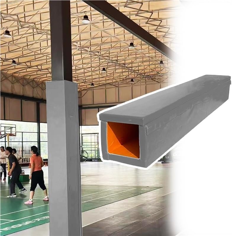 Square Basketball Pole Pad, Heavy Duty Protective Pole Padding Customisable Durable UV-Resistant Waterproof Basketball Hoop Padding for Player Safety Outdoor Indoor