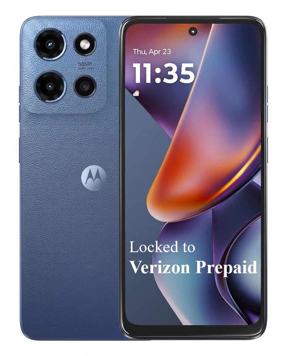 Verizon Prepaid Motorola Moto G 2025, 64GB, 5G, 50MP Camera System, 6.7" 120Hz Display, 5000mAh Battery - Locked to Verizon Prepaid - Blue