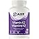 AOR Vitamin K2 Supplement 120mcg, Vegan 60 Caps 60-Day Supply - Supports Bone, Liver & Heart Wellness, Promotes Efficient Cal