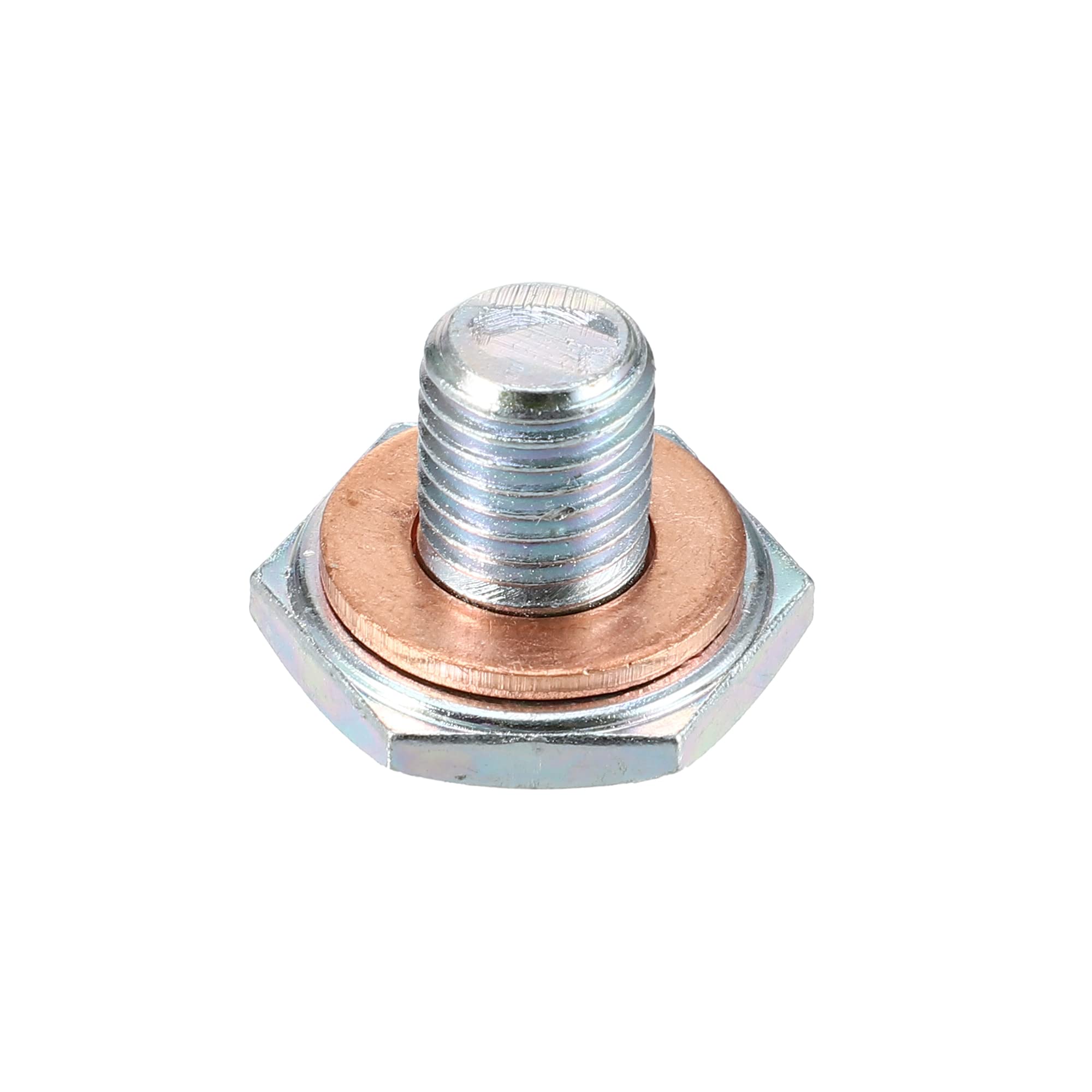 A ABSOPRO Tappo Coppa Olio Motore 1 Set M10x1.25 Motore Olio Scarico Tappo con Rondella 1146063 per Ford