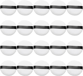 20pcs Small White Flocked Powder Applicators ...