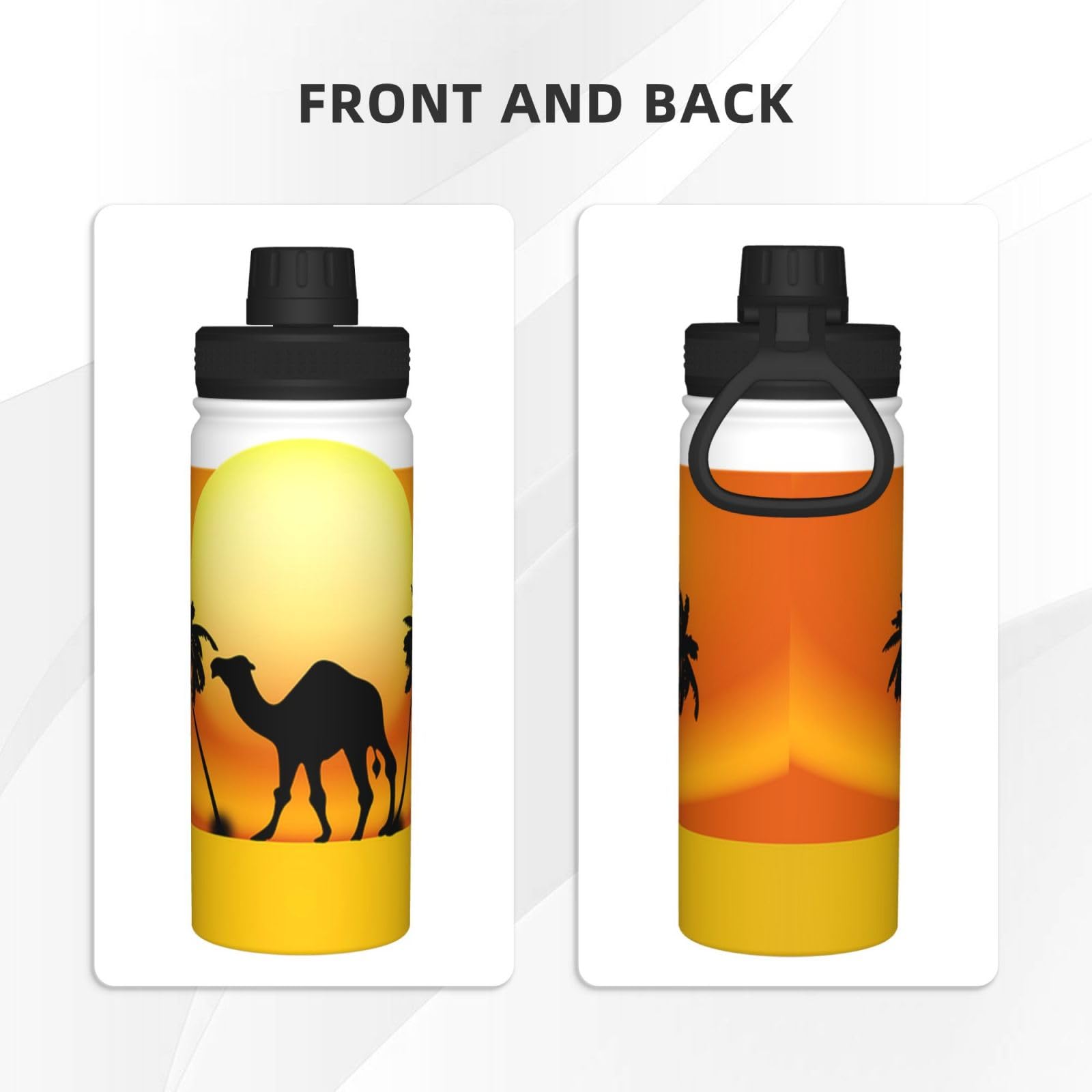 Amazon | 砂漠のラクダ 水筒 スポーツボトル 真空断熱ケータイマグ