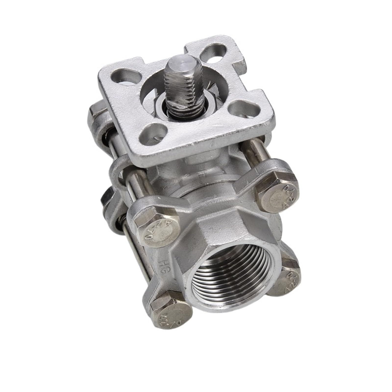 Vanne boisseau sphérique 1 inch inox 304 vanne pneumatique trois pièces haut débit