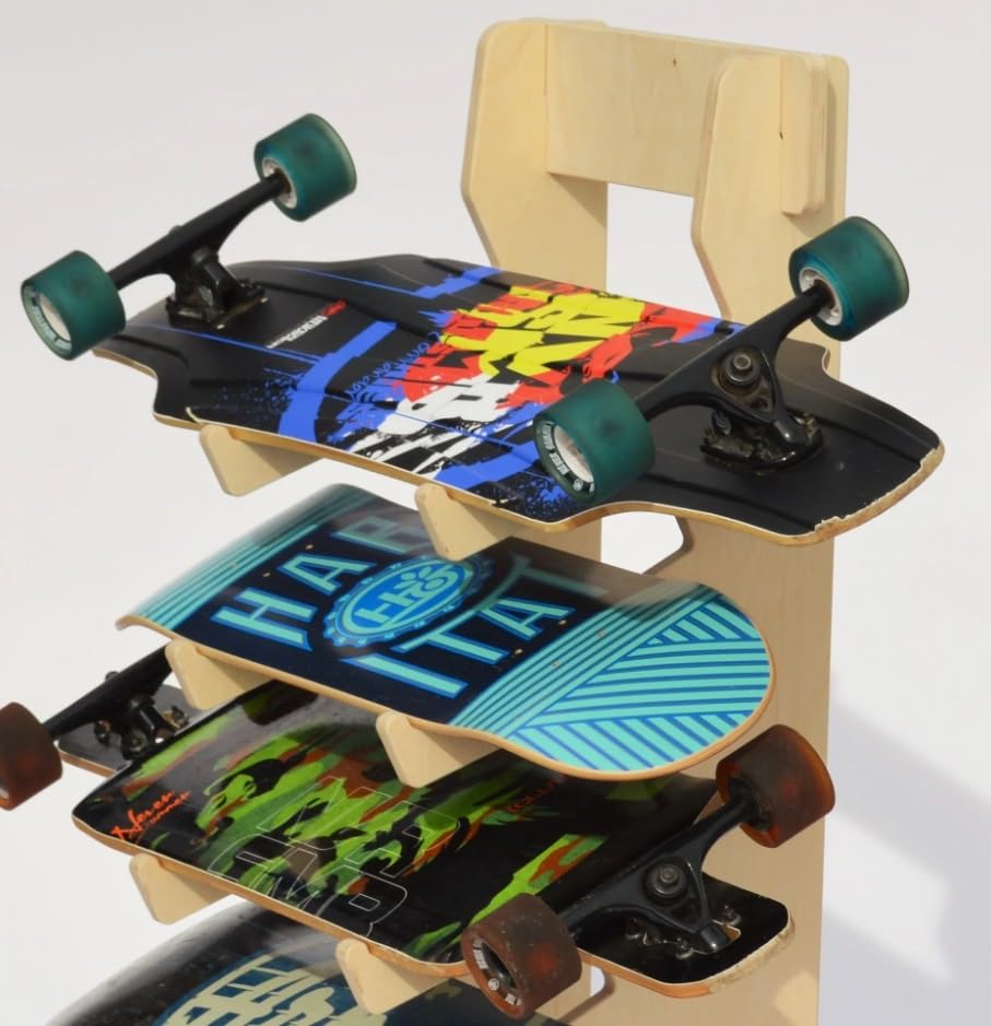The BOARDROOM Skateboard Longboard Floor Display Rack