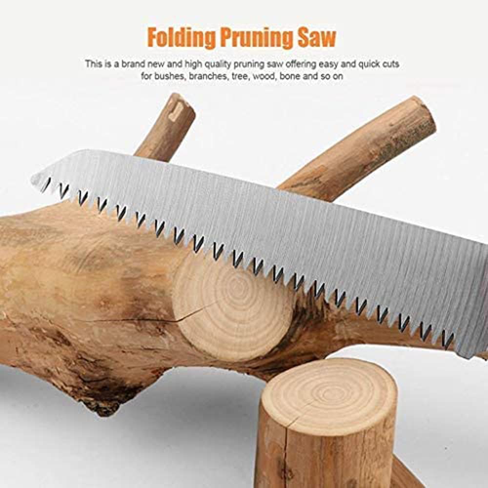 Swabs® Folding Saw(180 mm) for Trimming, Pruning, Camping. Trees, Wood, Branches, Shrubs and Wood | Folding Saw for Garden Use/Stem Cutting (7.7inch blade) 2