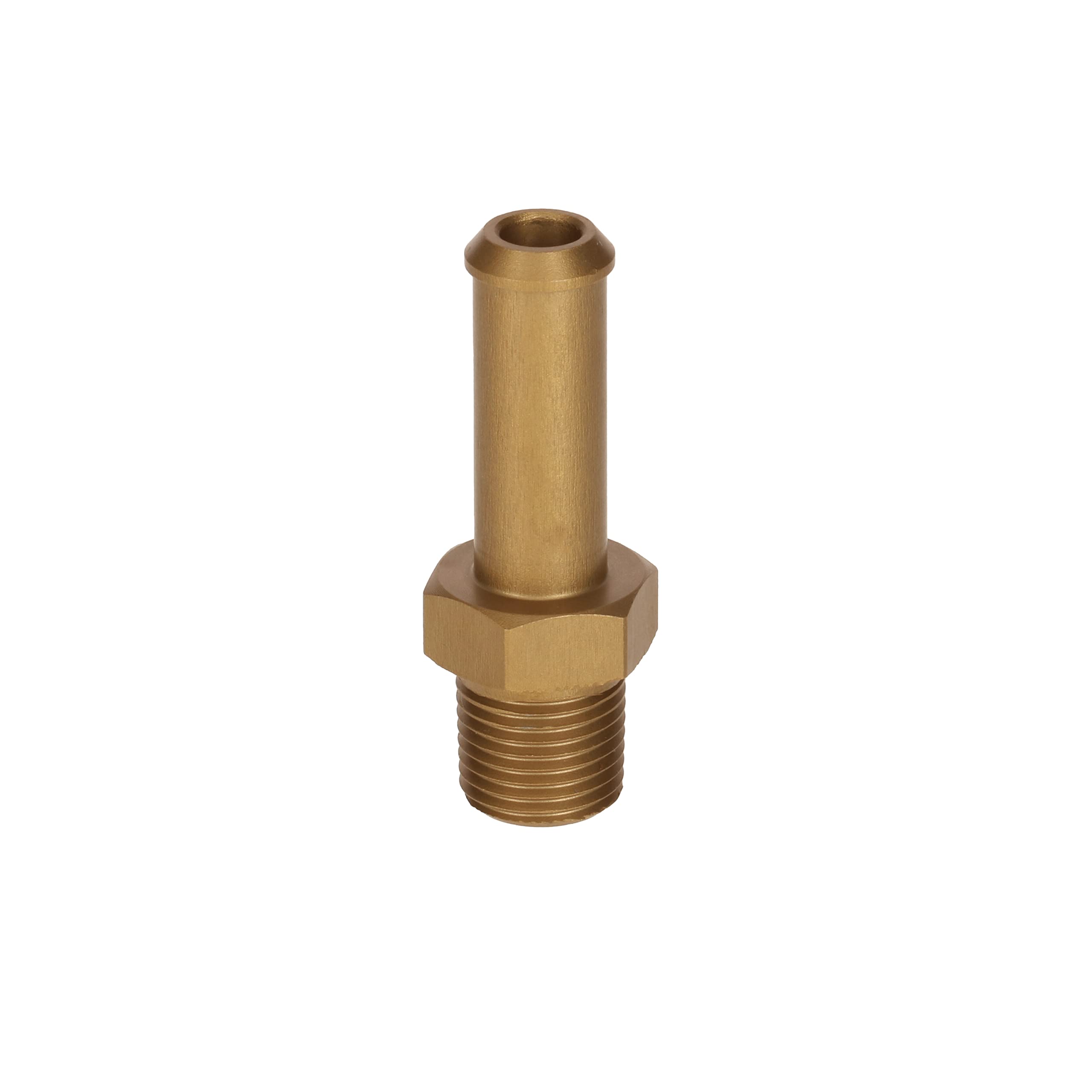 PrecisionGeek - Aluminium 1/8 NPT to 5mm 6mm (1/4) Push ON Barb Tail Hose Pipe Fitting - Gold Anodised -