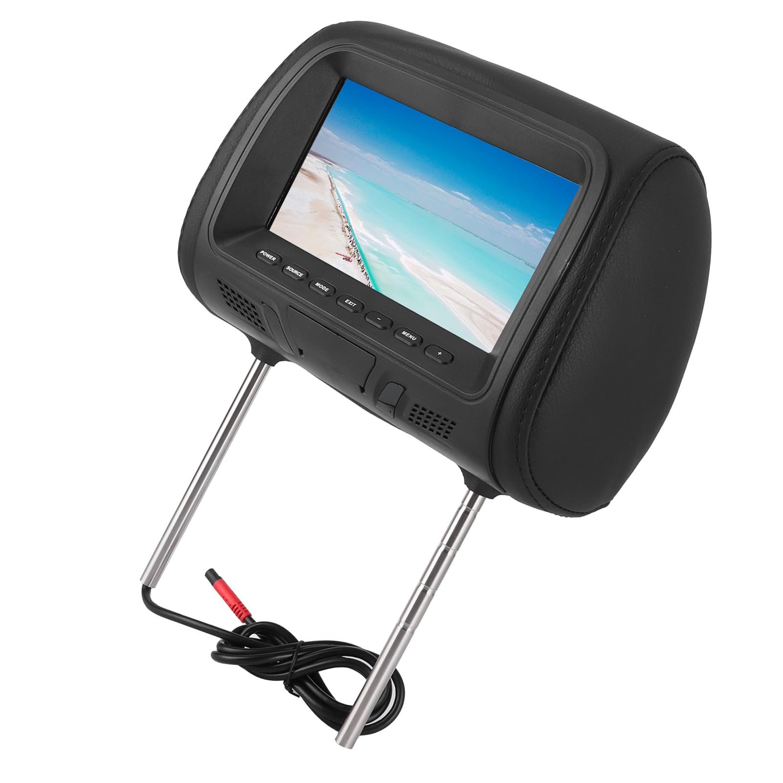 Lettore Multimediale MP5 per Auto, Sedile Posteriore per Auto 7 Pollici Lettore MP5 Monitor Poggiatesta DVD Audio Stereo Display LCD HD con Amplificatore USB Bluetooth Apparecchiature audiovisive