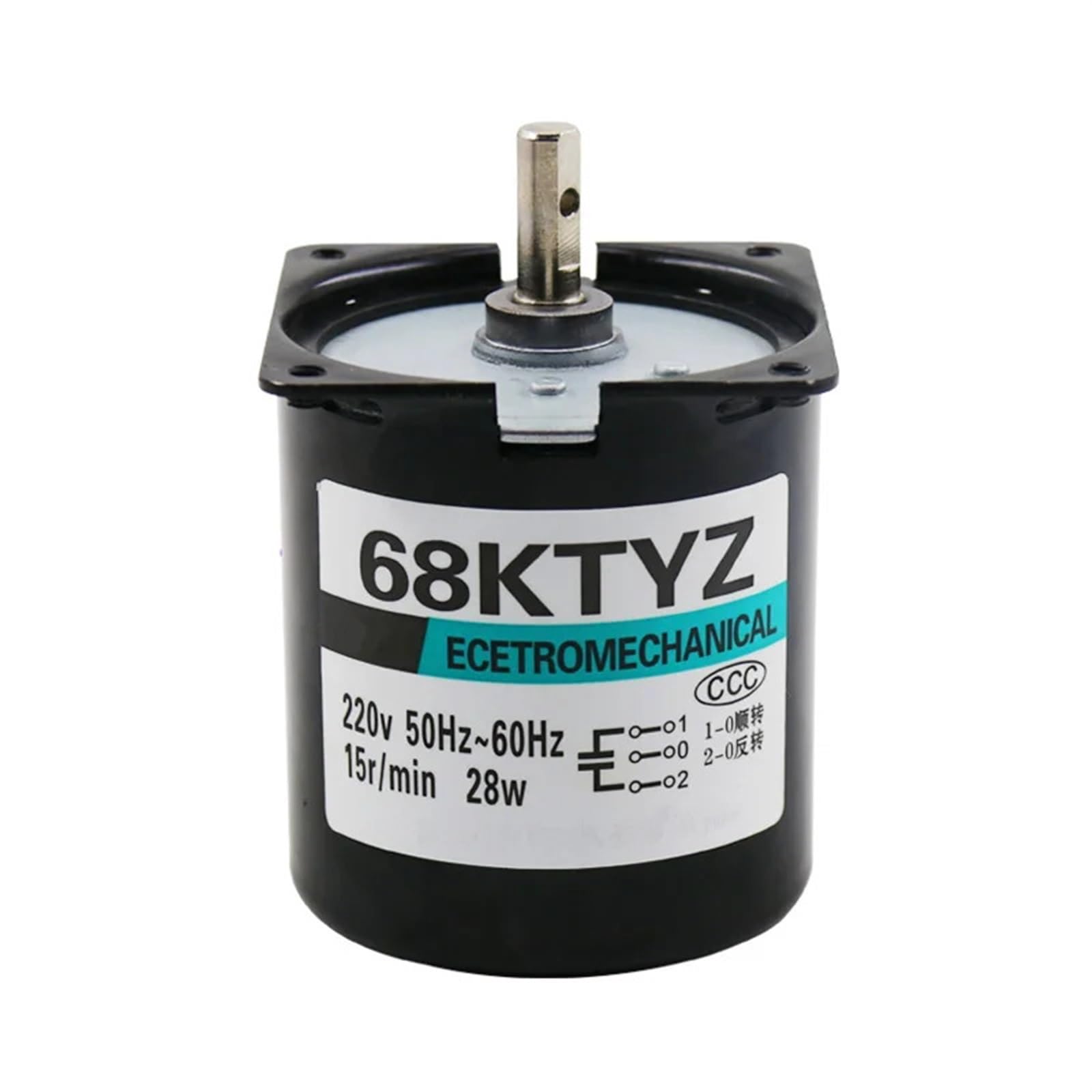 Moteur synchrone à aimant permanent 68KTYZ 28W AC 110rpm 1.5kg.cm