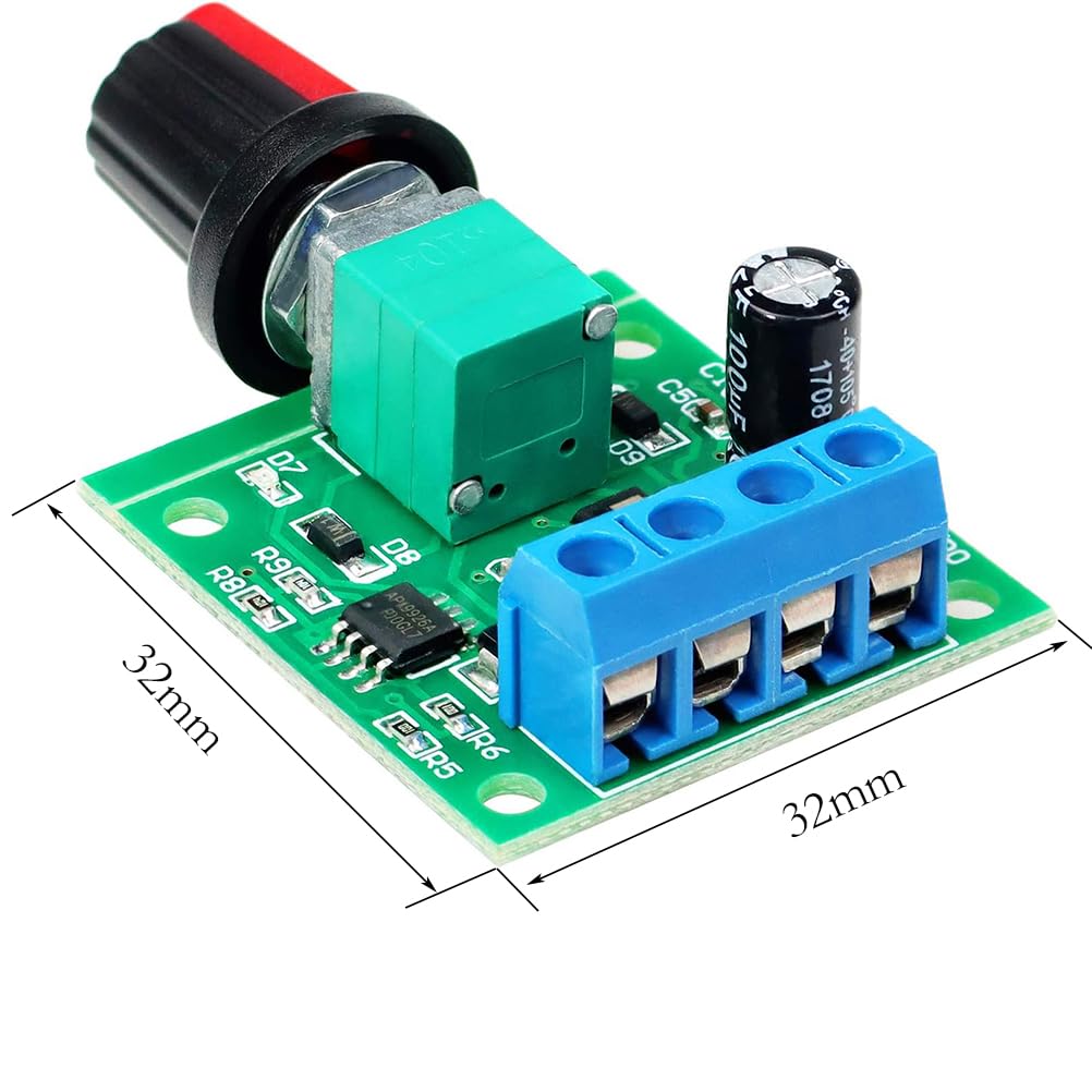 3 szt. Potencjometr PWM niskonapięciowy silnik regulator prędkości, silnik prądu stałego regulator prędkości 1,8 V 3 V 5 V 6 V 12 V 2 A przełącznik prędkości regulowany sterownik przełącznik