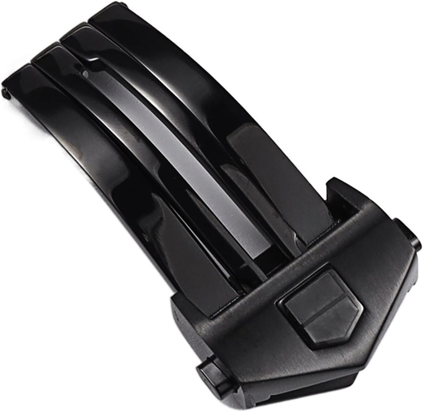 18 20mm Black Silver Solid Stainless Steel Deployment Clasp For Tag Heuer Watchband Folding Buckle 18 20mm Black Silver Solid Stainless Steel Deployment Clasp For Tag Heuer Watchband Folding Buckle