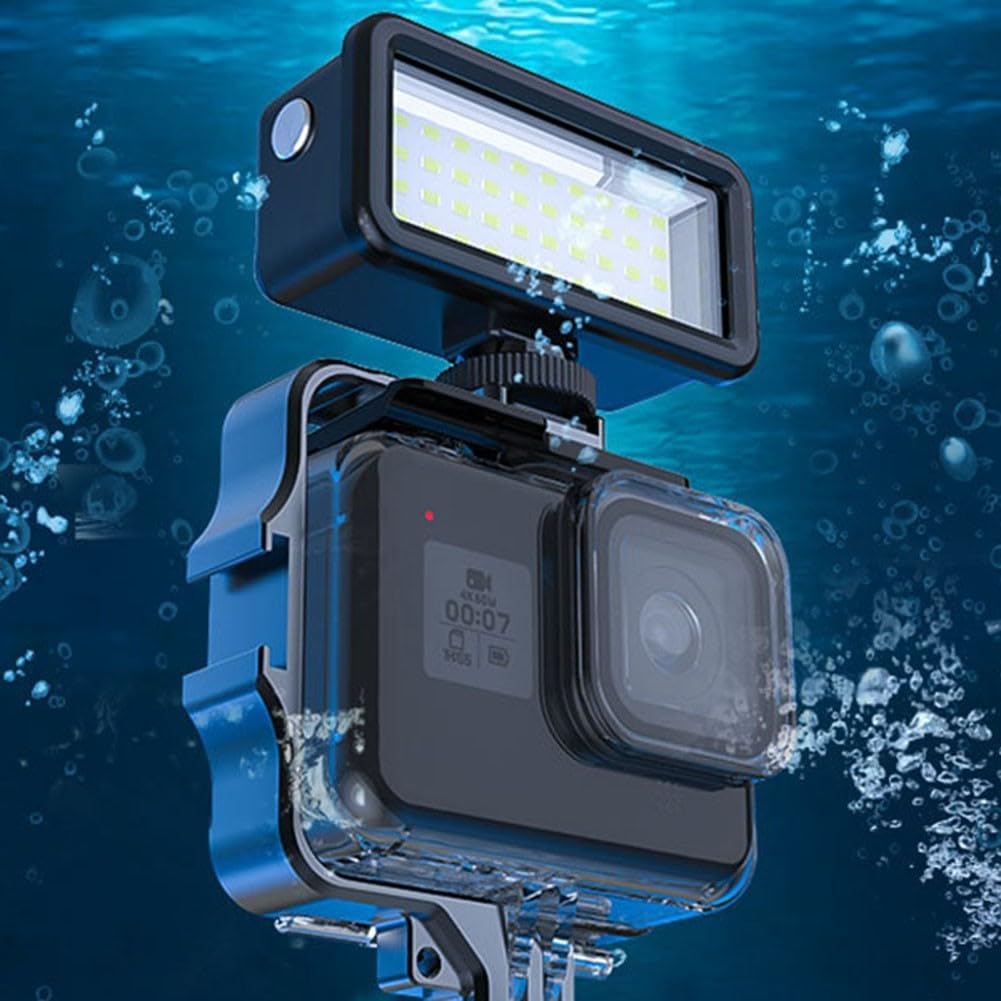 Luce di riempimento subacquea con ricarica magnetica per Gopro adatto a vari dispositivi, batteria 2500mAh (illuminazione)