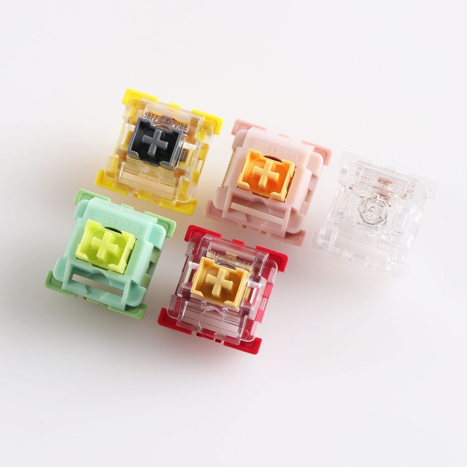 Outemu Switch Tattile Lineare Clicky Silenzioso, Stelo MX RGB Prelubrificato A 3pin Interruttore Holy Panda Simile per Tastiera da Gioco Meccanica (Color : Panda, Size : 110PCS)