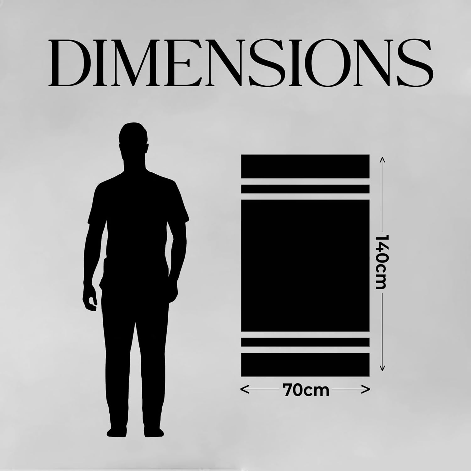 500 GSM Highly Absorbent Towels Set, 100% Cotton, Soft and Plush, All Seasons Use, Large, Everyday Use, Durable (2 Pieces of Bath Towel, White)