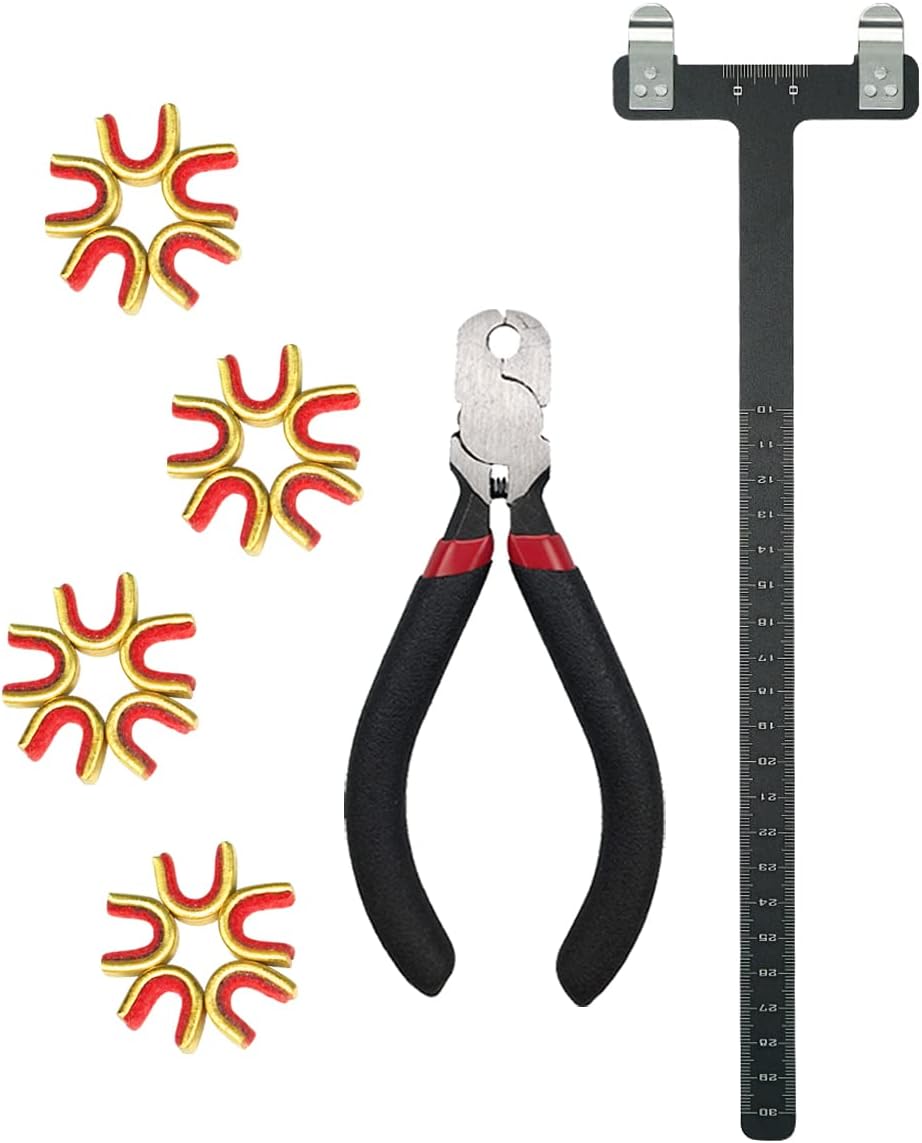 Archery Bow String Nock Points Pliers Set T Shape Bow Square Ruler Nocking Point Buckles Plier