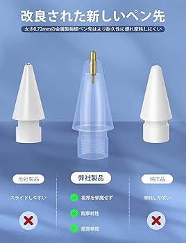 Amazon.co.jp: 金属製4個入り アップルペンシル 交換用ペン先
