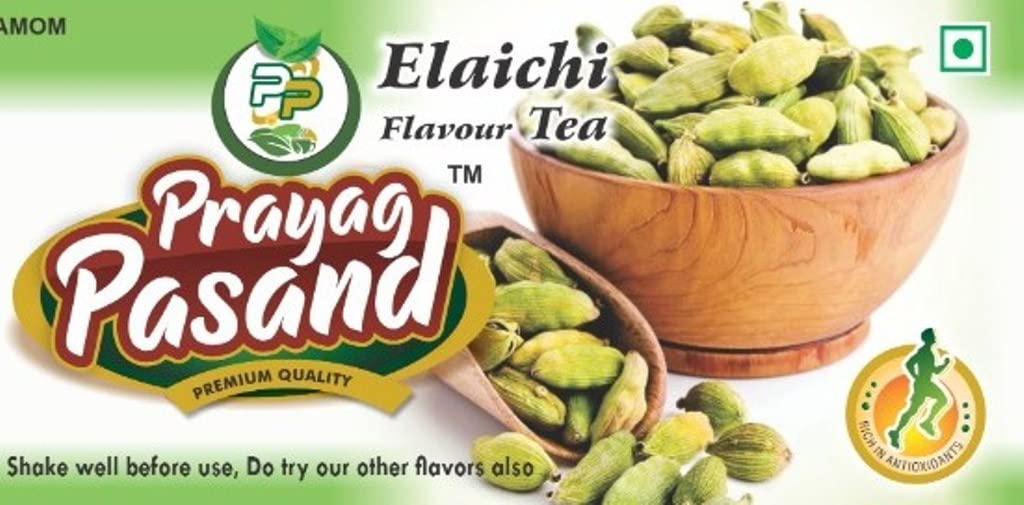Prayag Pasand Elaichi Flavour Tea (500 Gram Jar) | Natural | Strong, Healthy & Tasty | Elaichi | Cardamom | Vegan, 500 Gram JAR 2
