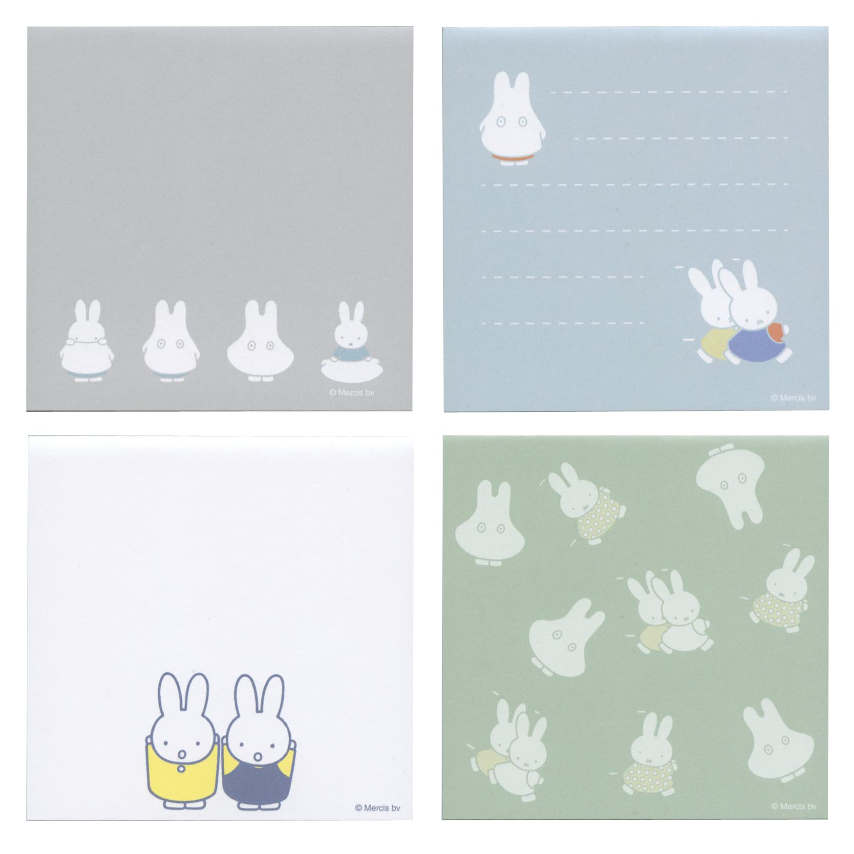 Amazon.co.jp: miffy メモパッド スクエア【obake】メモ メモ帳