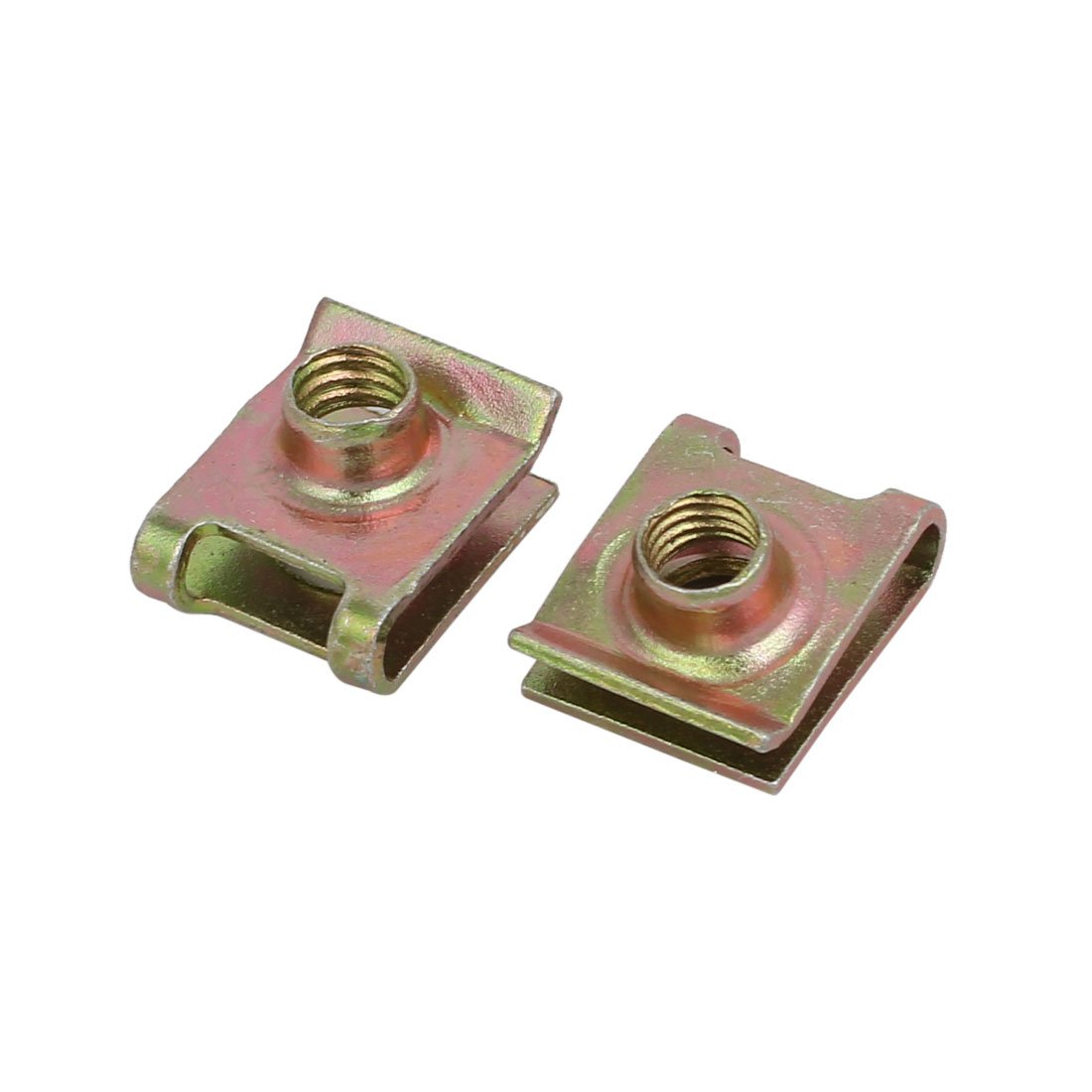 Sourcingap 20pcs 6 X 1 Pitch Etric Thread Carbon Steel Zinc Plated