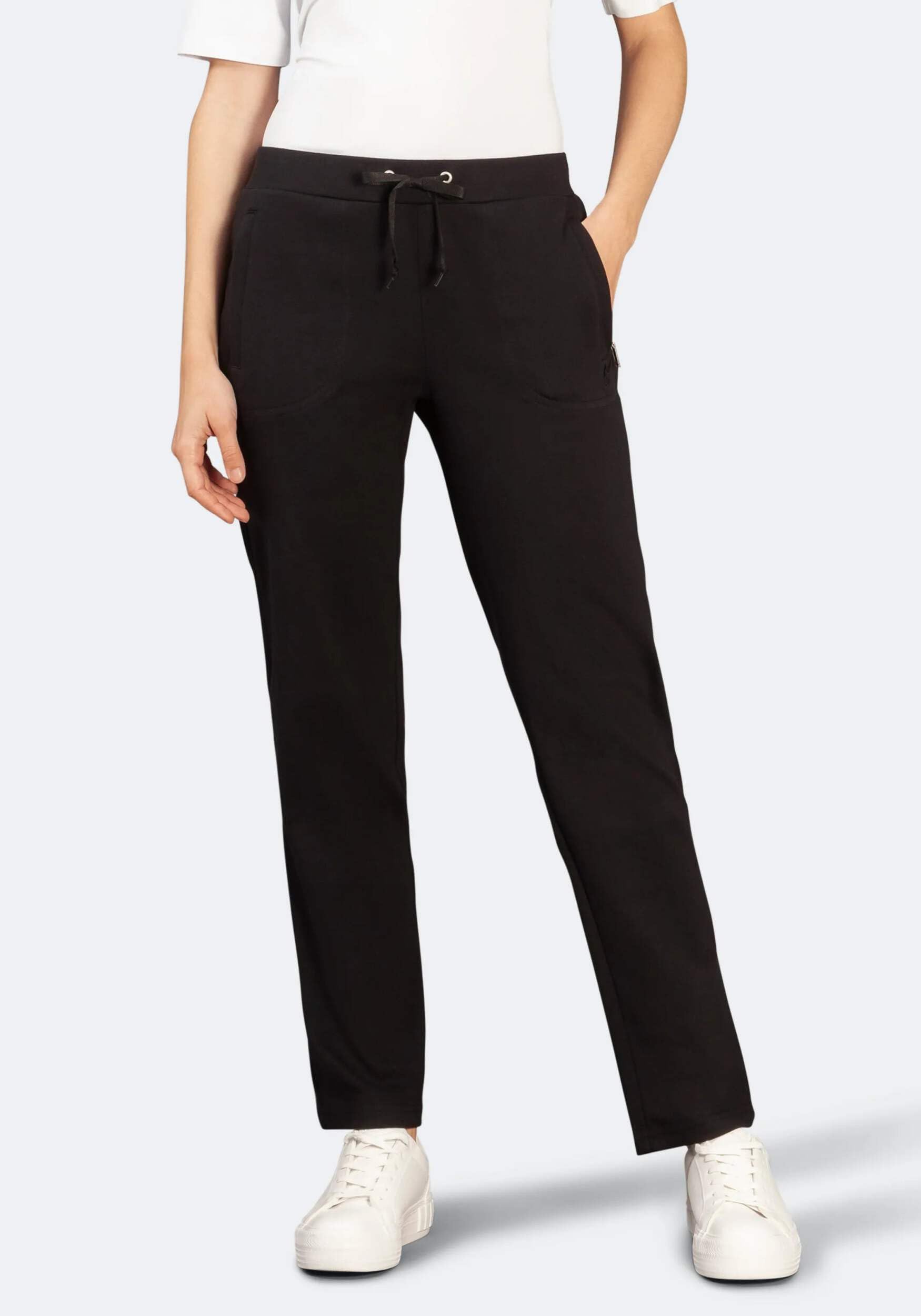 hajo Damen Sweathose Zippertaschen, Premium-Komfort