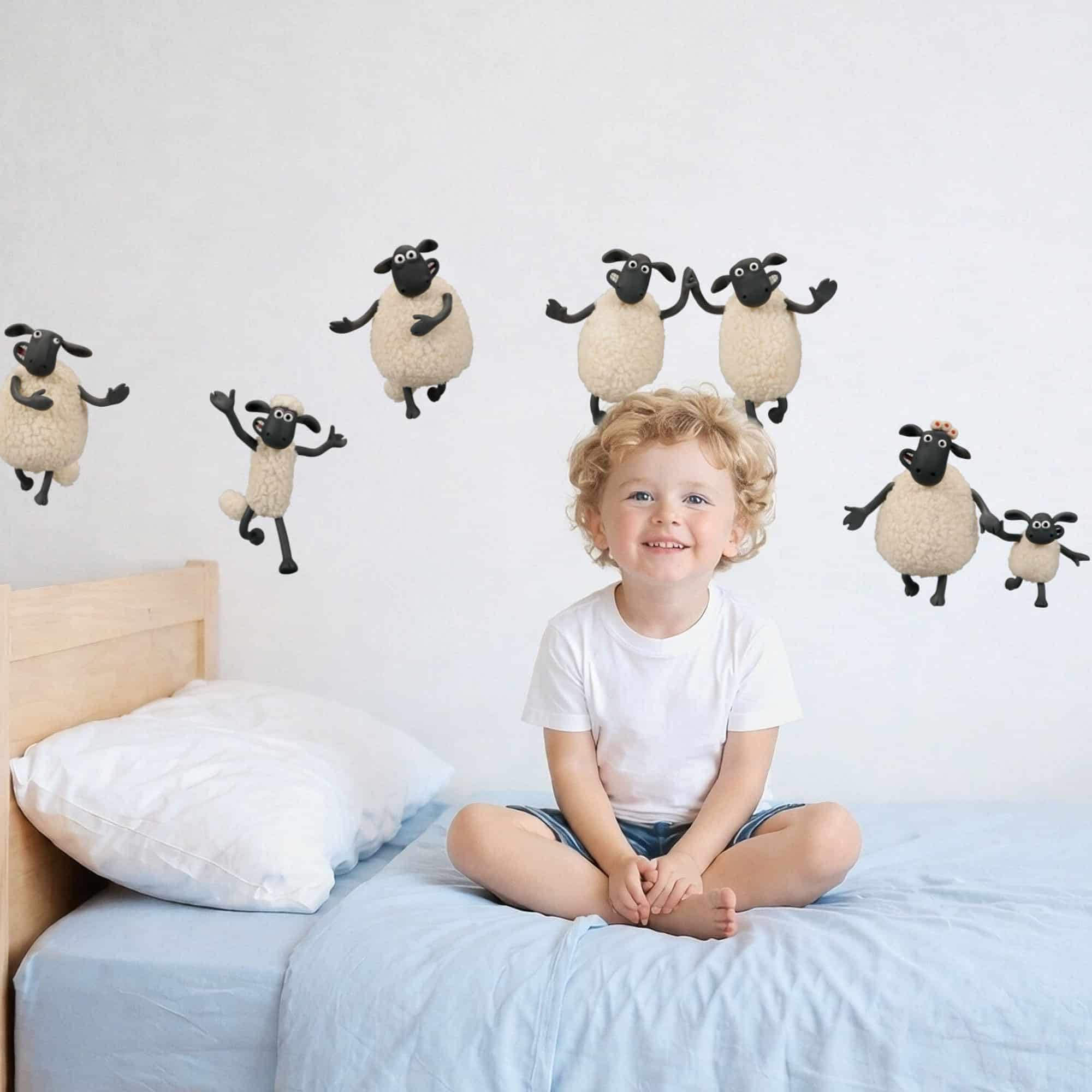 Shaun the Sheep Meet the Friends Wall Stickers for Kids Rooms
