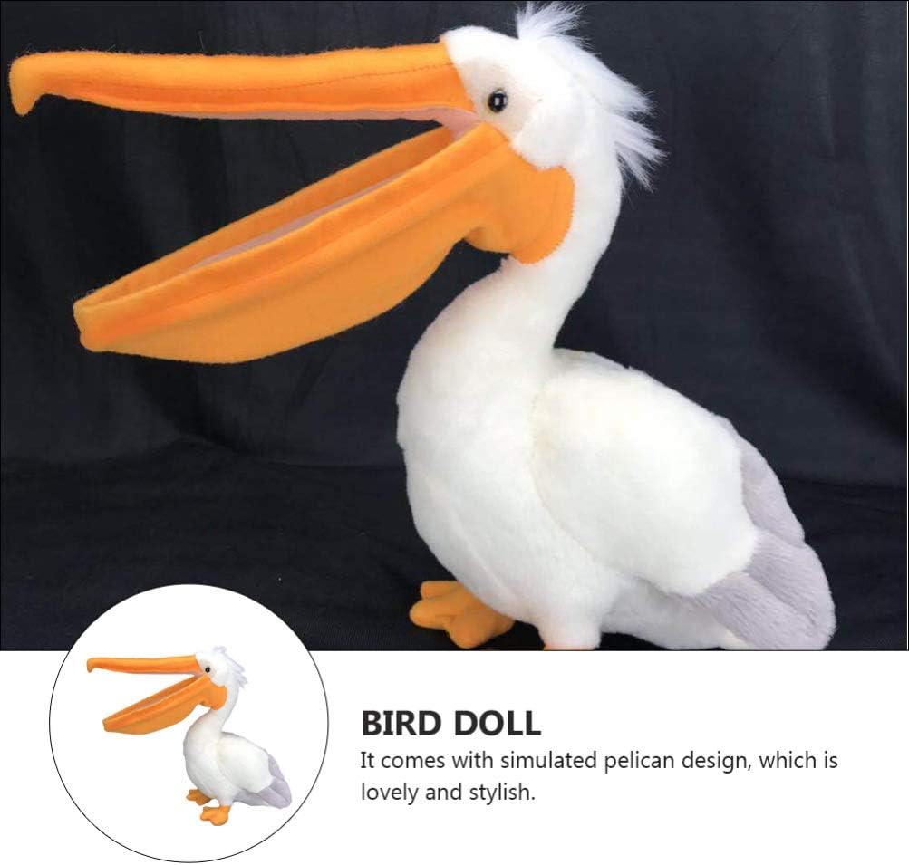 Amazon Co Jp Toyvian ペリカンデザイン豪華な人形鳥の人形鳥形装飾子供のぬいぐるみペリカンおもちゃひよこ ぬいぐるみ 小さい おもちゃ
