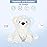 SuzziPals Warming Polar Bear Stuffed Animal, Microwavable Heating Pad for Soothing & Stress Relief, Stuffed Bears Plush Toys with Lavender Scent, Plushies White Bear Gifts Kids & Adults