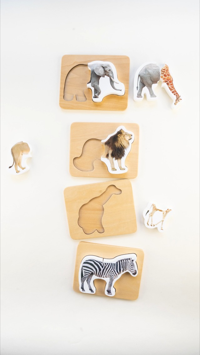 3D Felt Toddler Puzzle Zoo, Made In Canada, Eco Friendly, Develops Fine Motor Skills